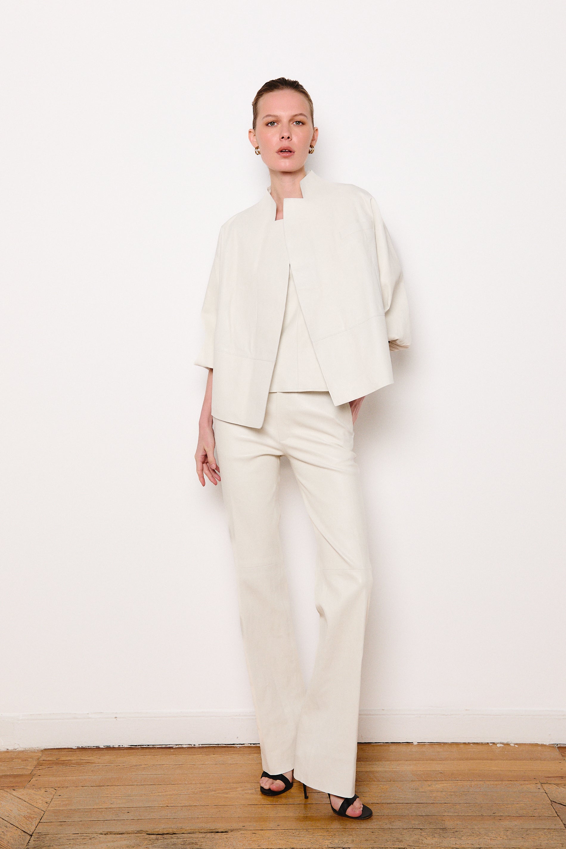 LIA JACKET WHITE LEATHER