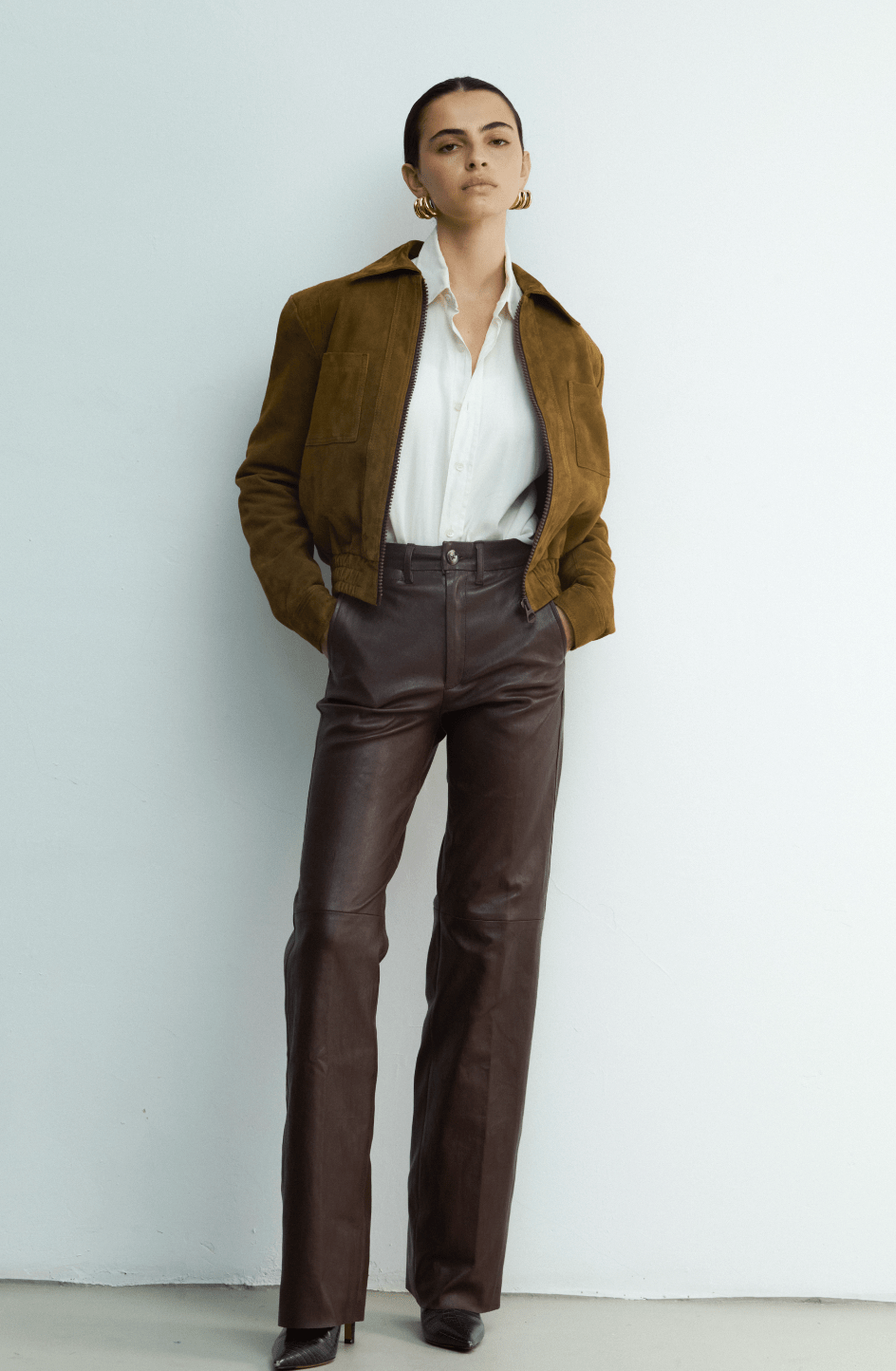 LAUREN MAHOGANY LEATHER