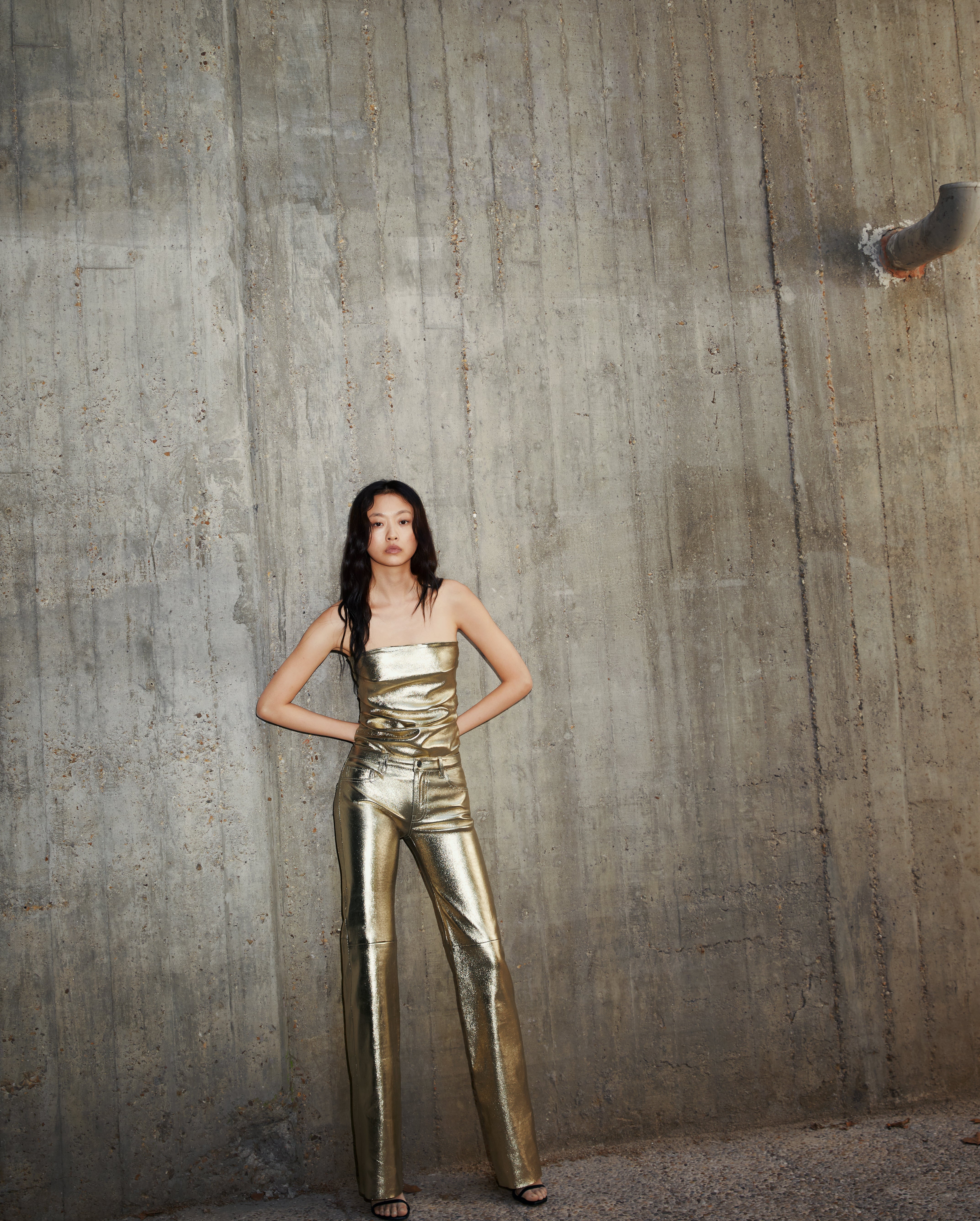 LUCILA METALIZE GOLD LEATHER