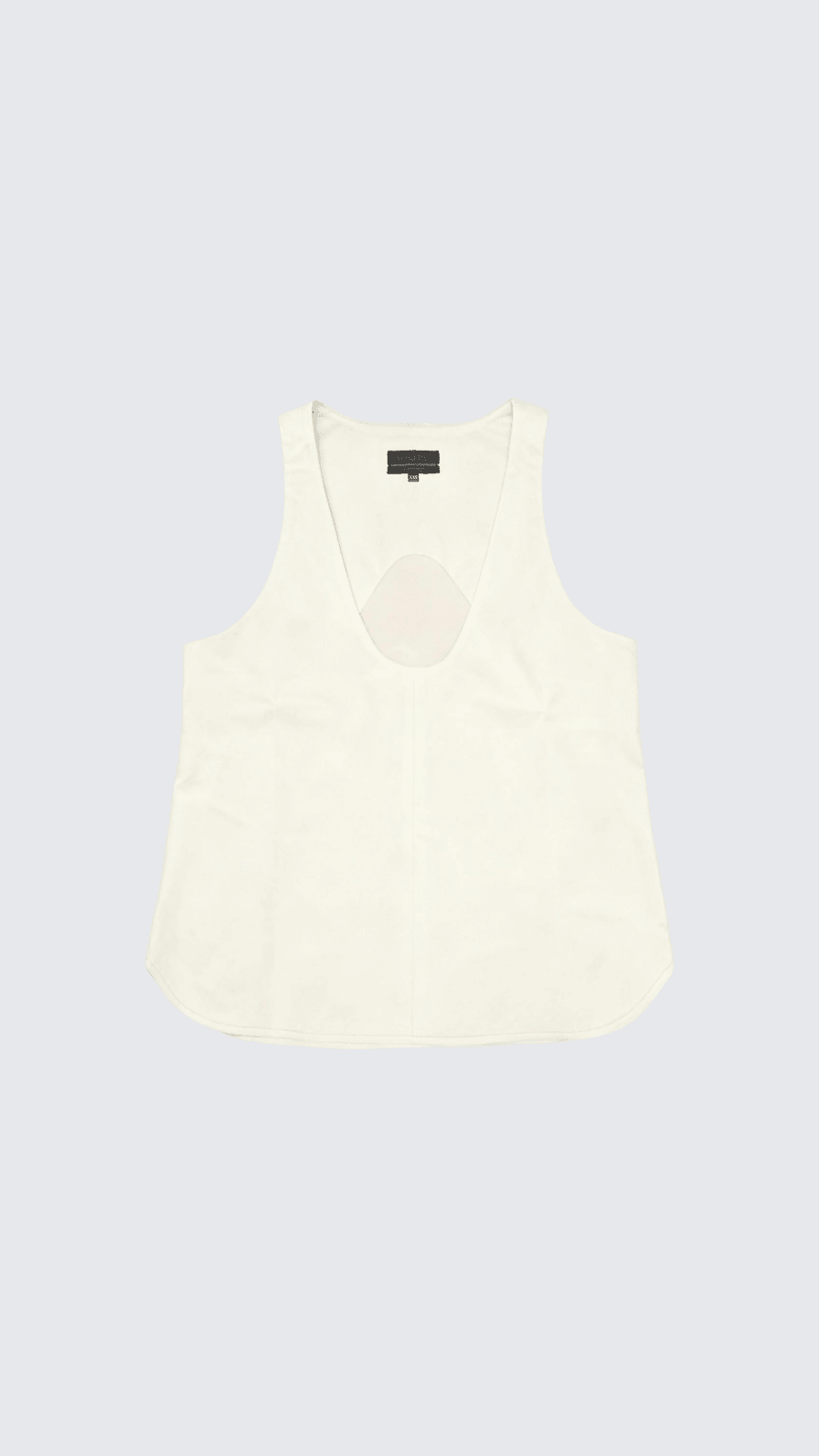 TANK TOP WHITE LEATHER