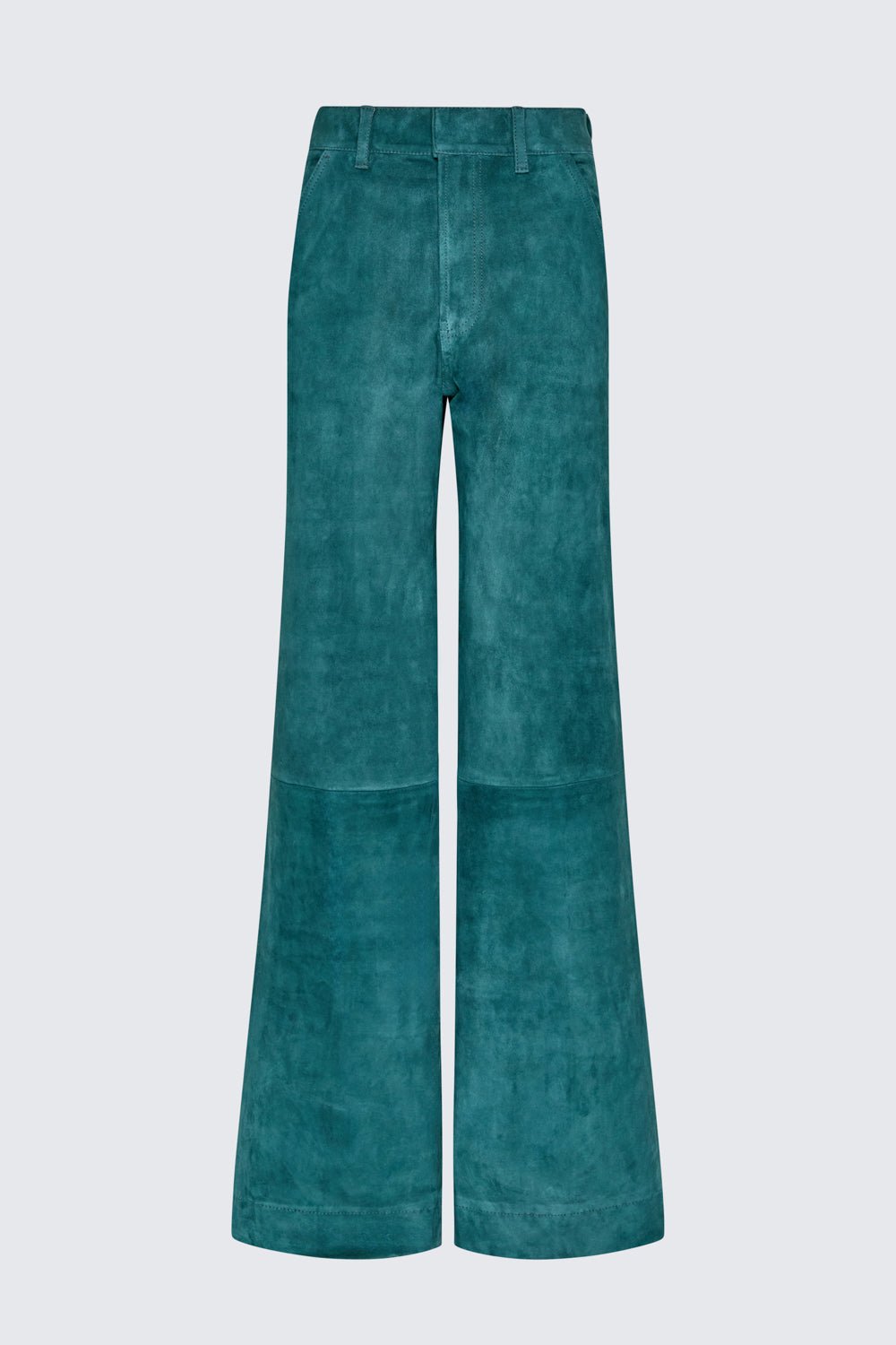 VERONICA PANT MALACHITE SUEDE