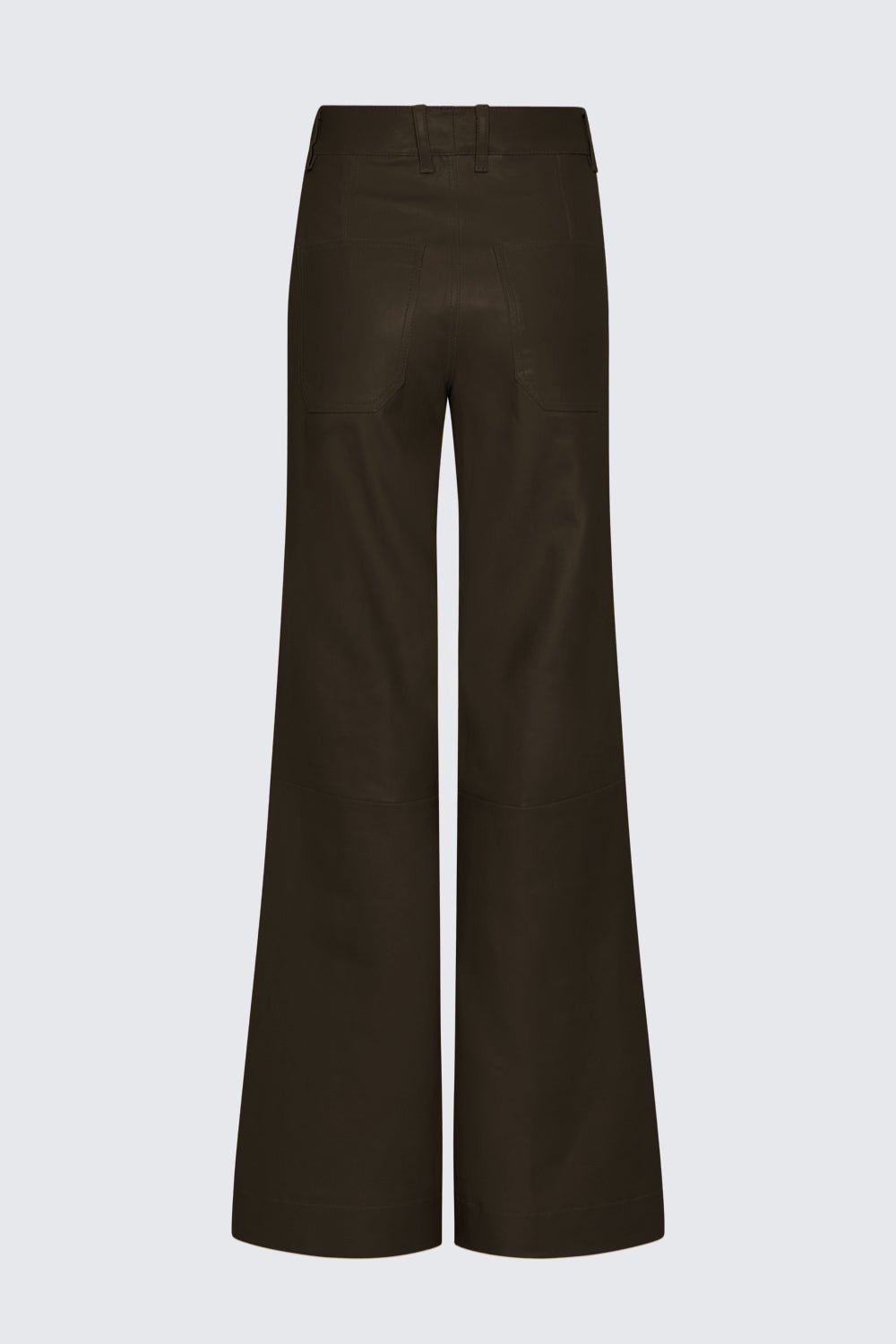 VERONICA PANT DARK CHOCOLATE LEATHER