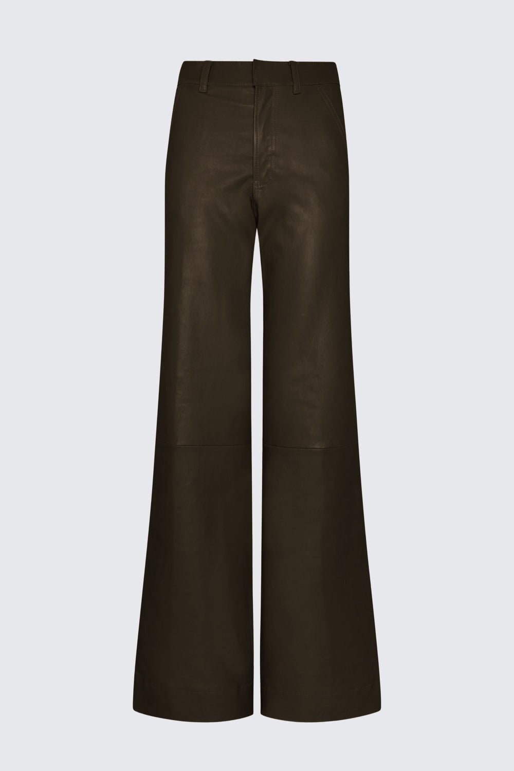 VERONICA PANT DARK CHOCOLATE LEATHER