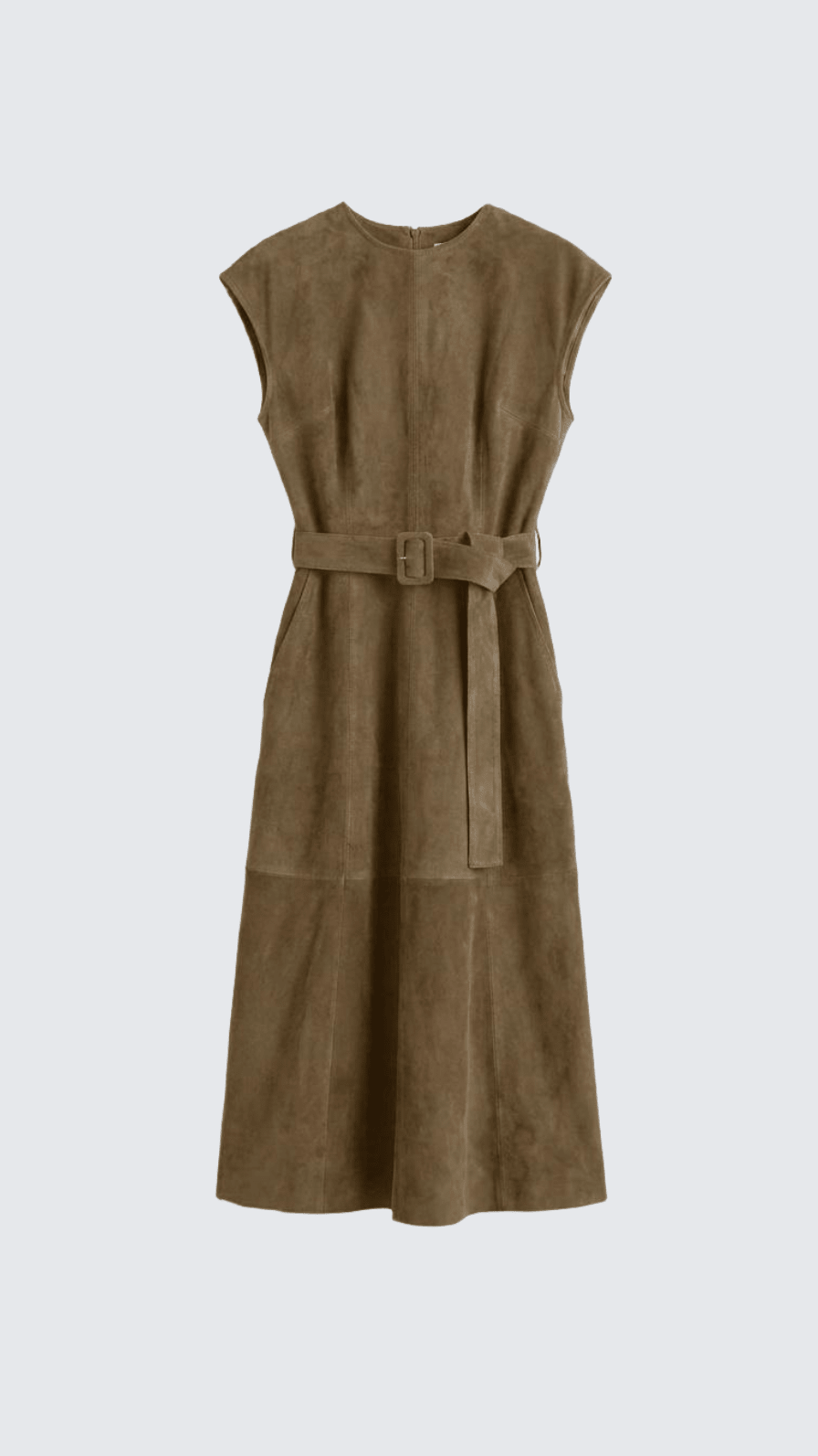 NICOLE DRESS LONDON FOG SUEDE