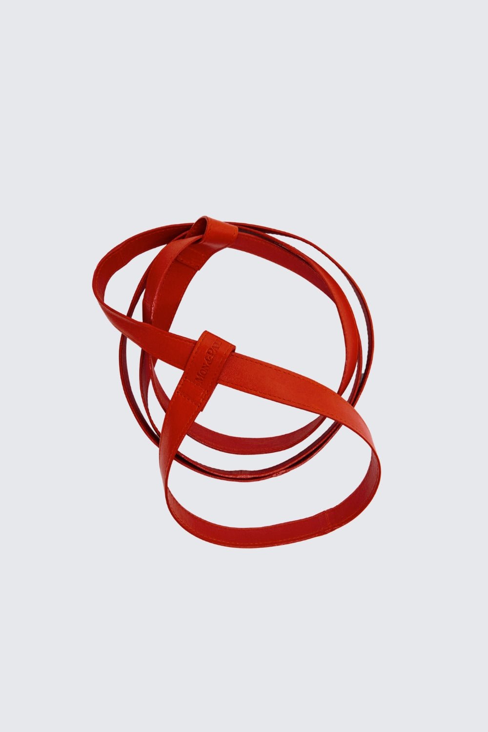 YOGA STRAP BRICK DUST LEATHER