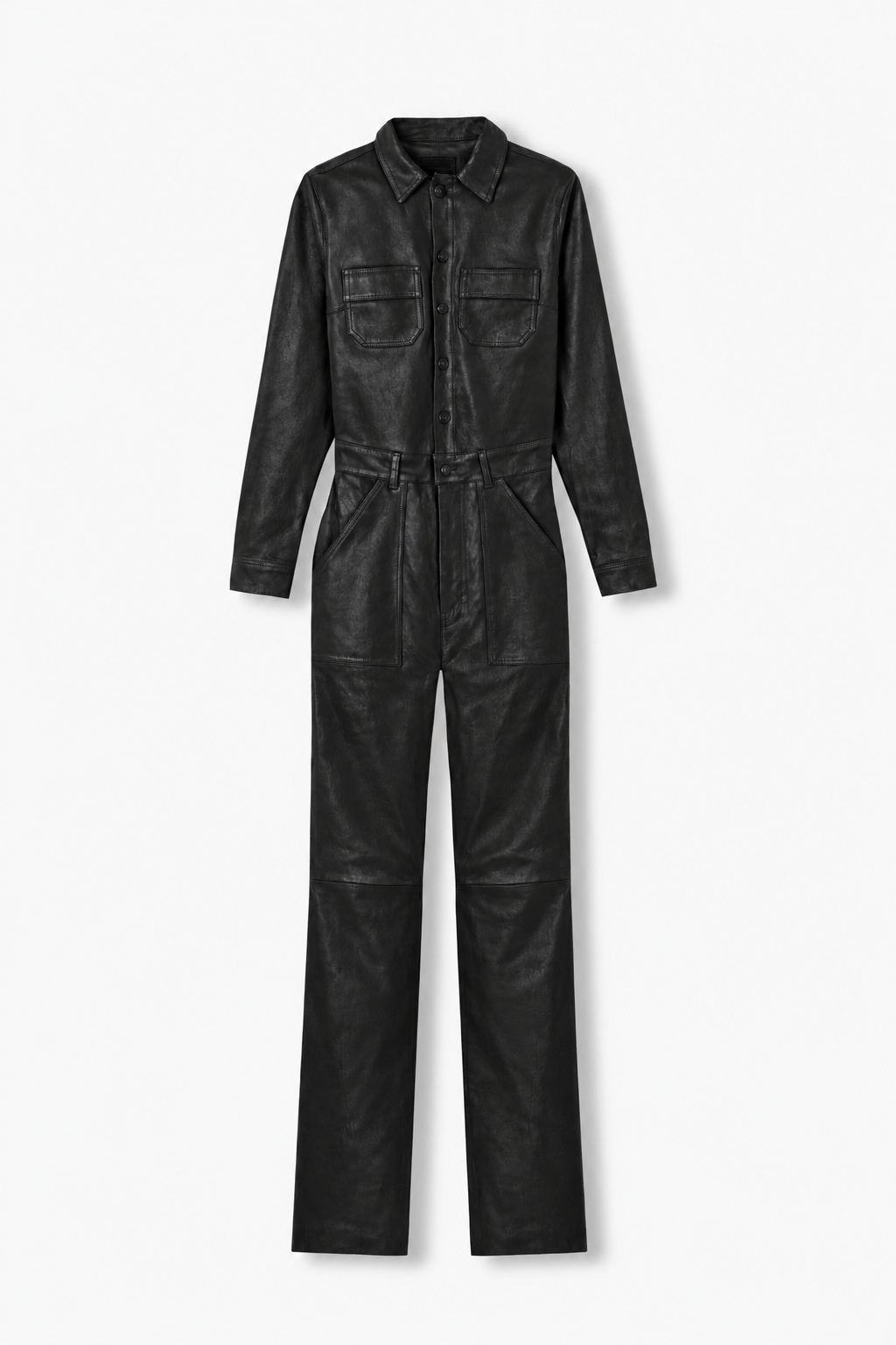 JACK JUMPSUIT BLACK LEATHER