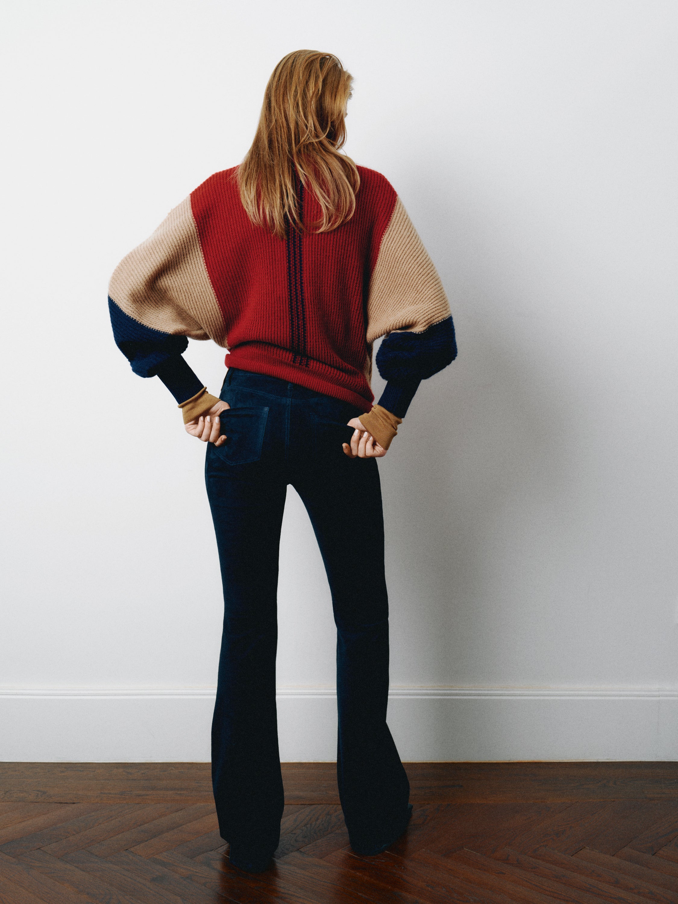 FLARE PANT NAVY