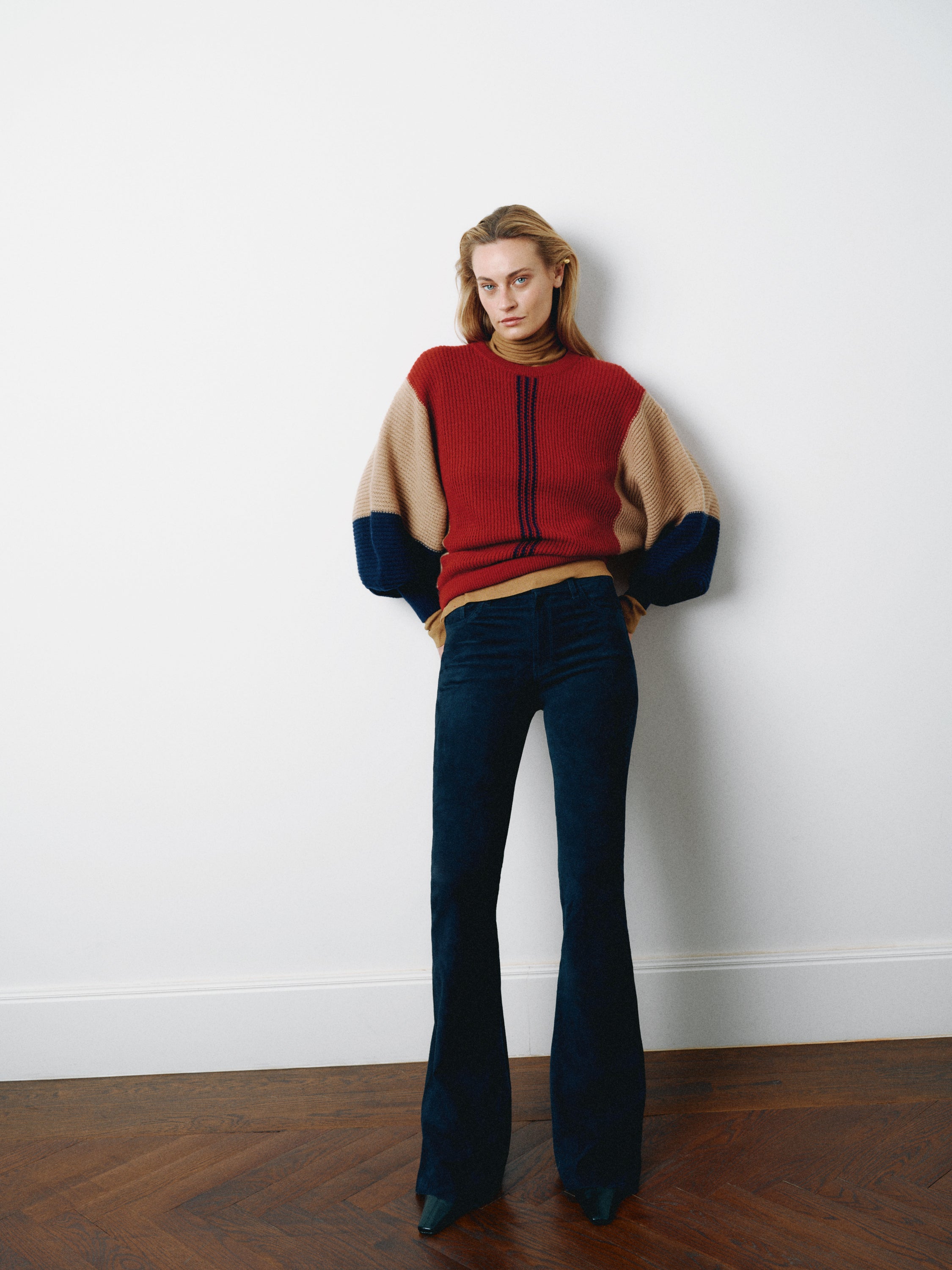 FLARE PANT NAVY