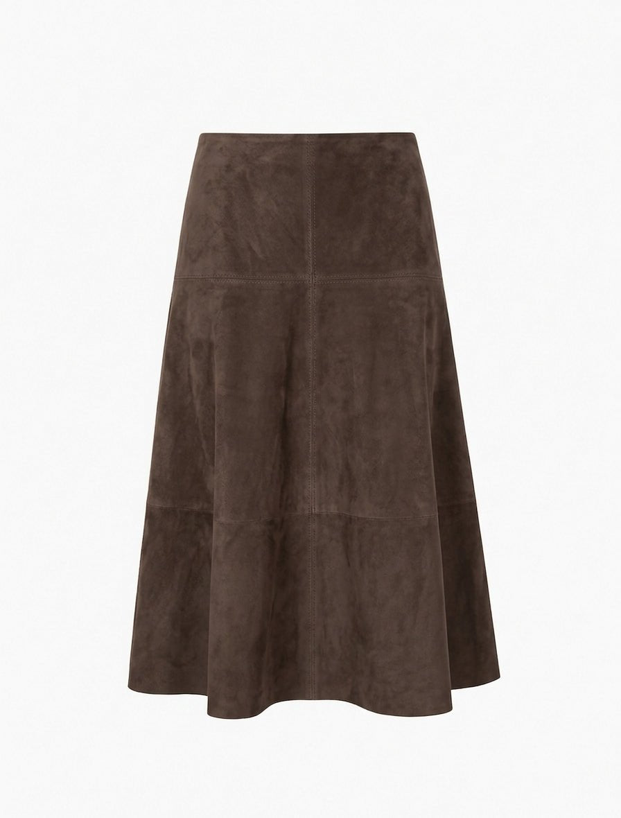 GLORIA SKIRT DARK CHOCO