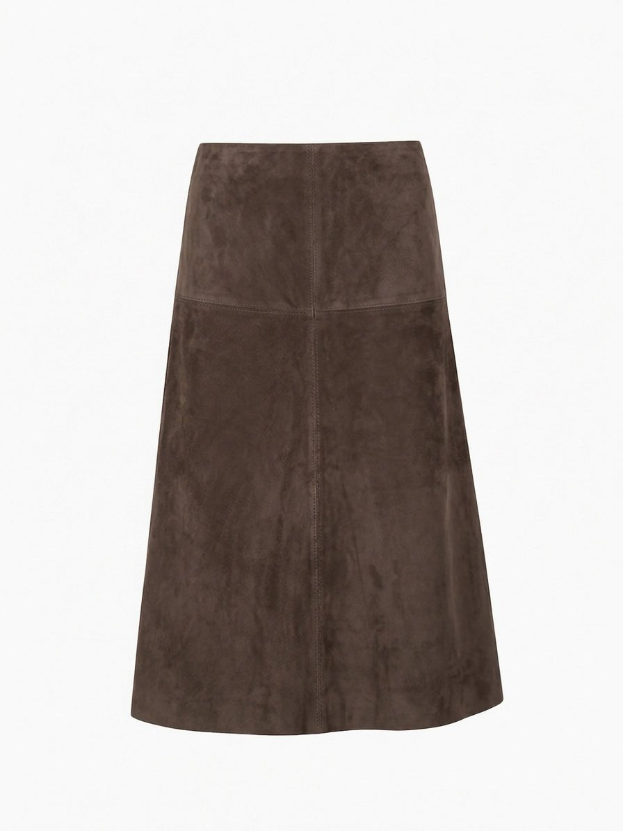 GLORIA SKIRT DARK CHOCO