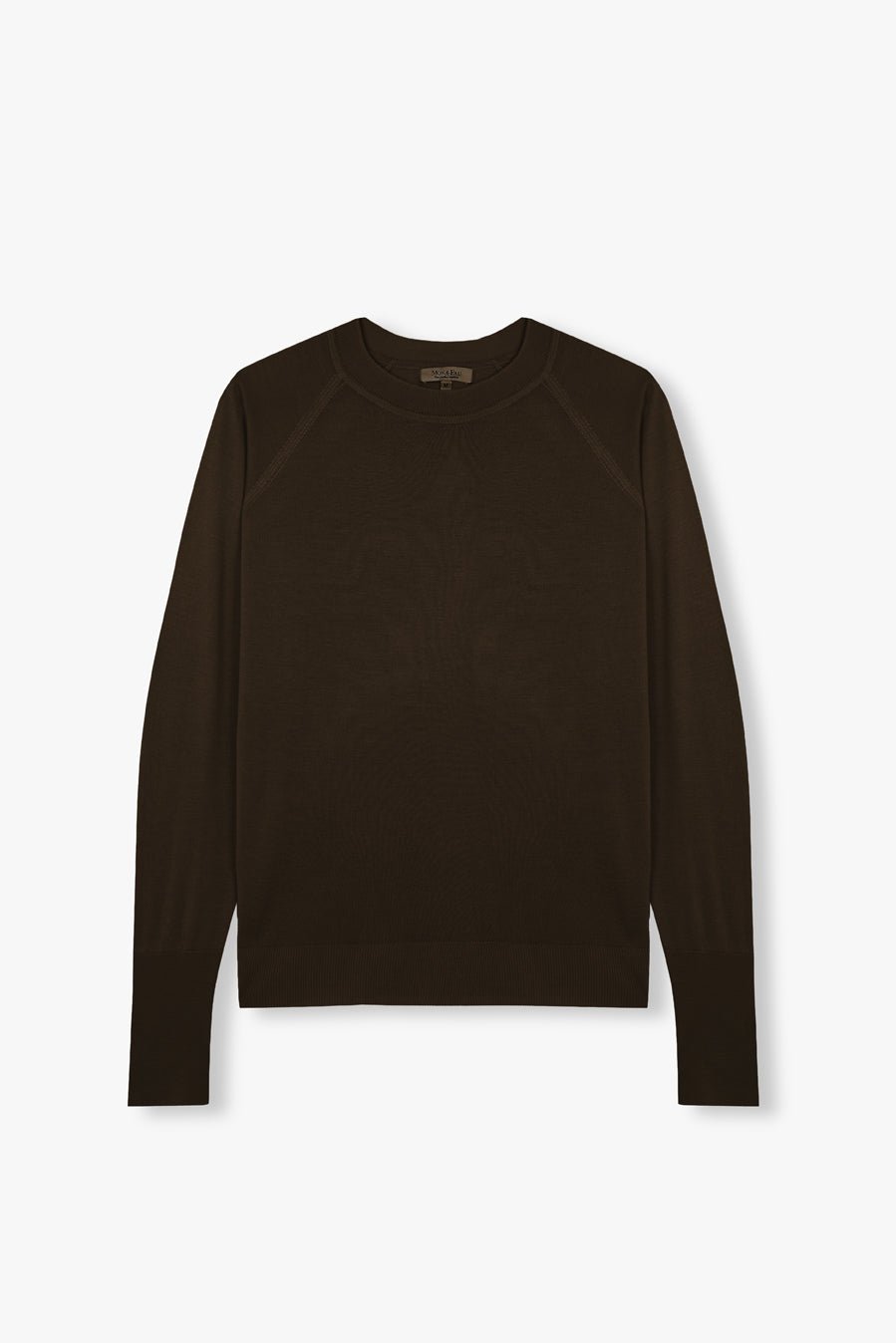 CREW NECK DARK CHOCO