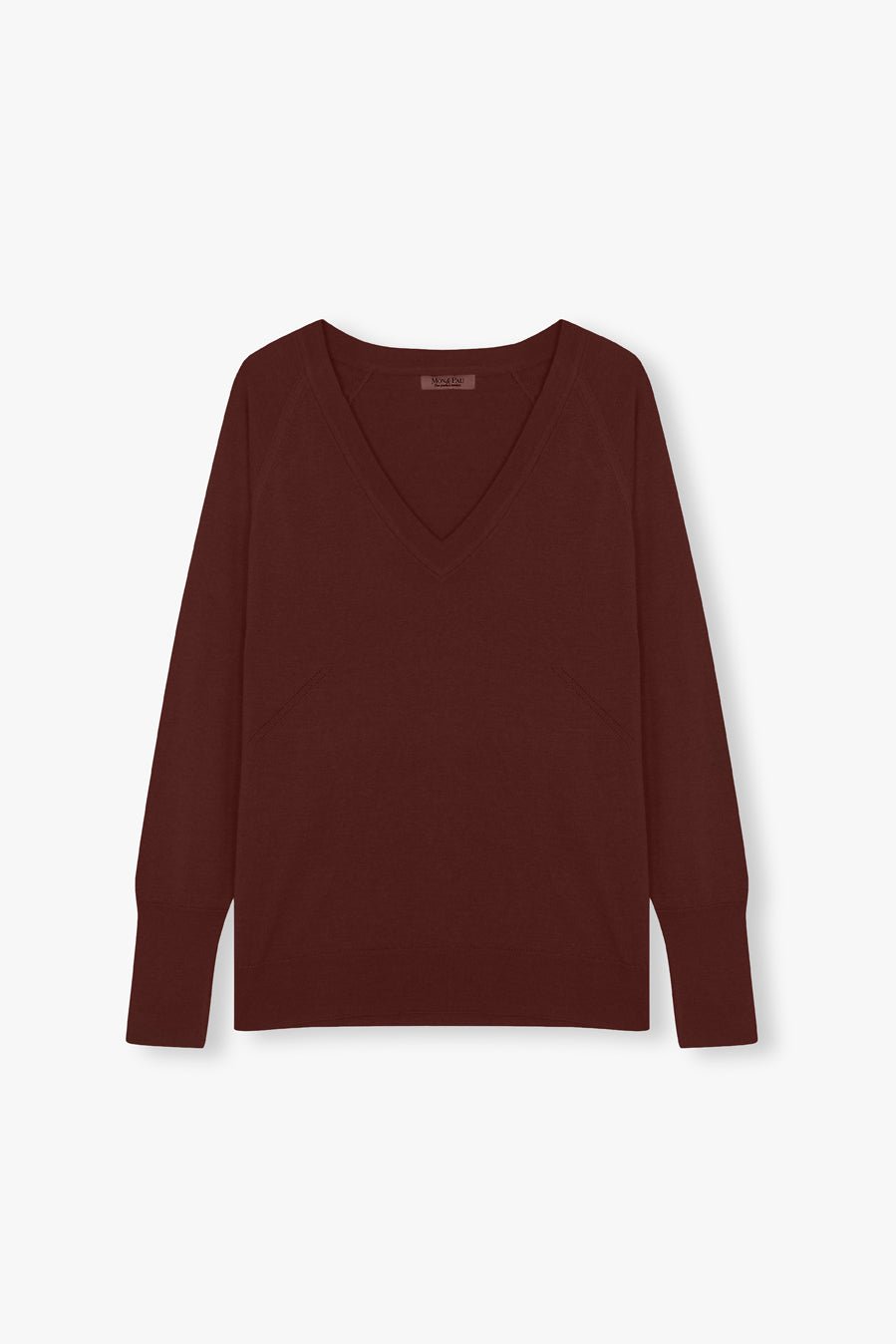 V NECK SWEATER AMBER