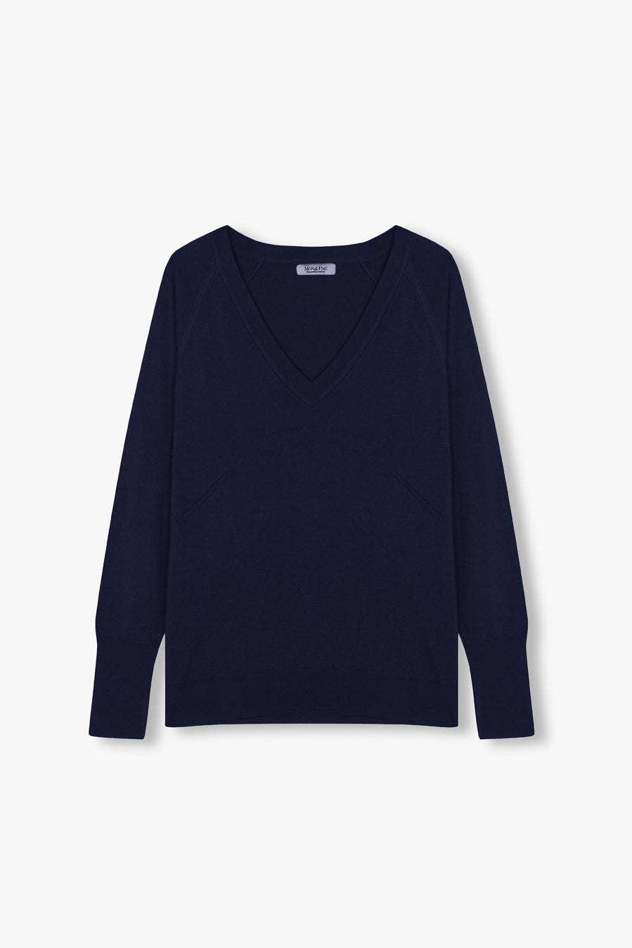 V NECK SWEATER NAVY