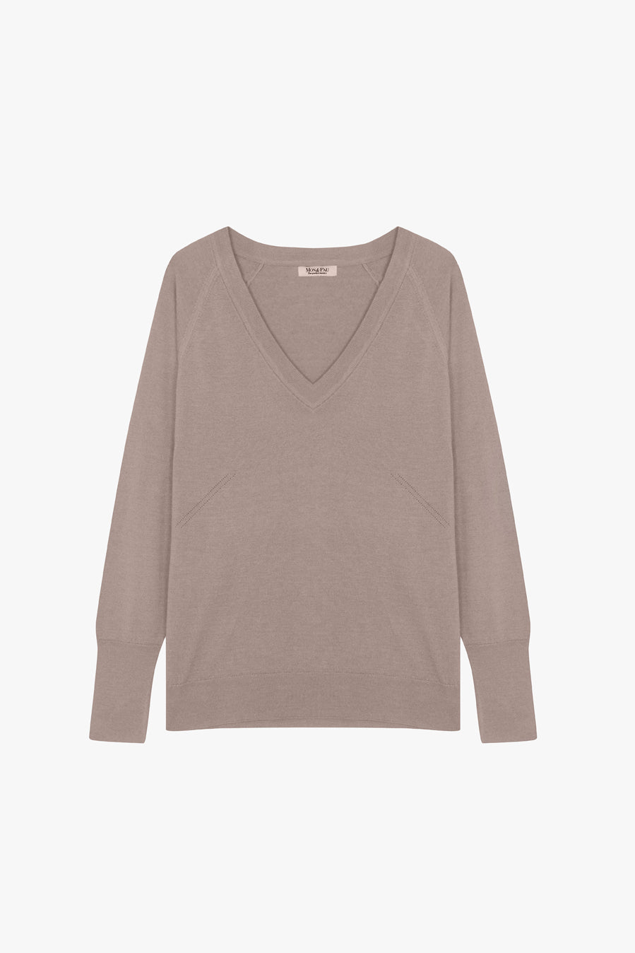 V NECK SWEATER SHADOW