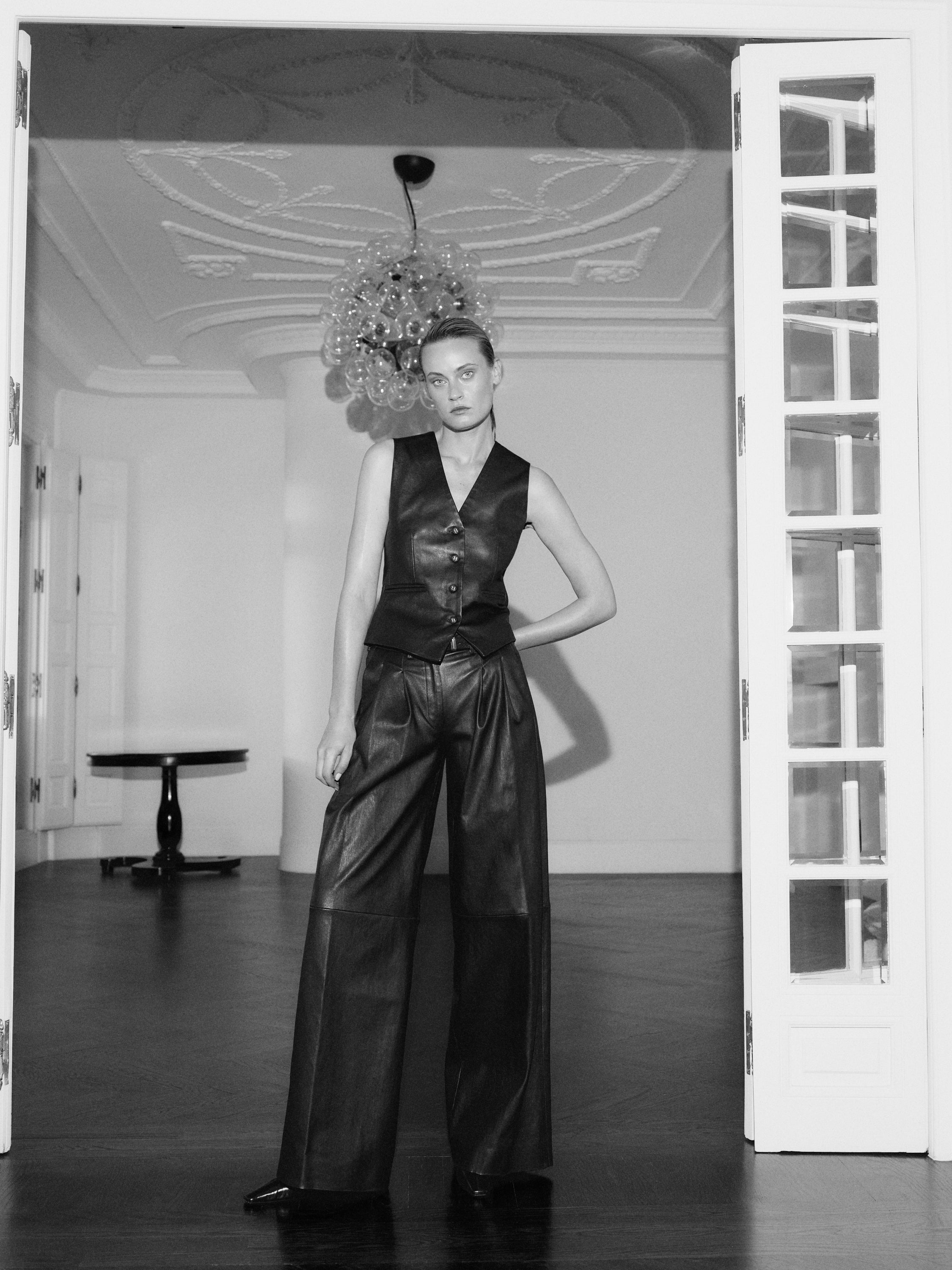 MARGARET PANT LEATHER BLACK
