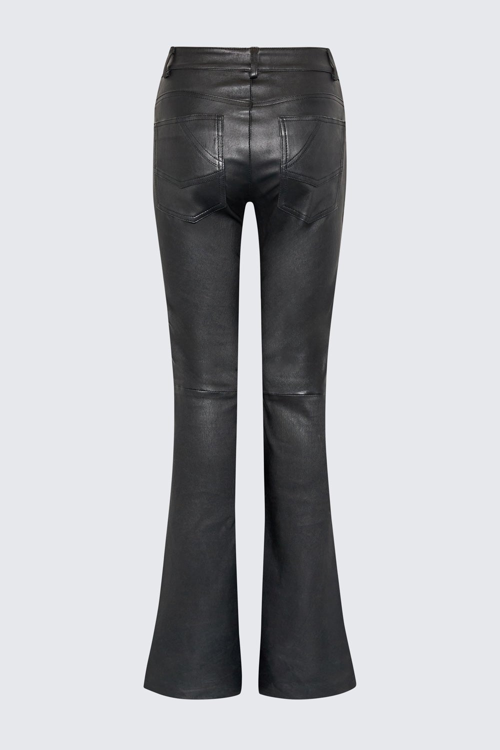 CAROLYN BLACK LEATHER