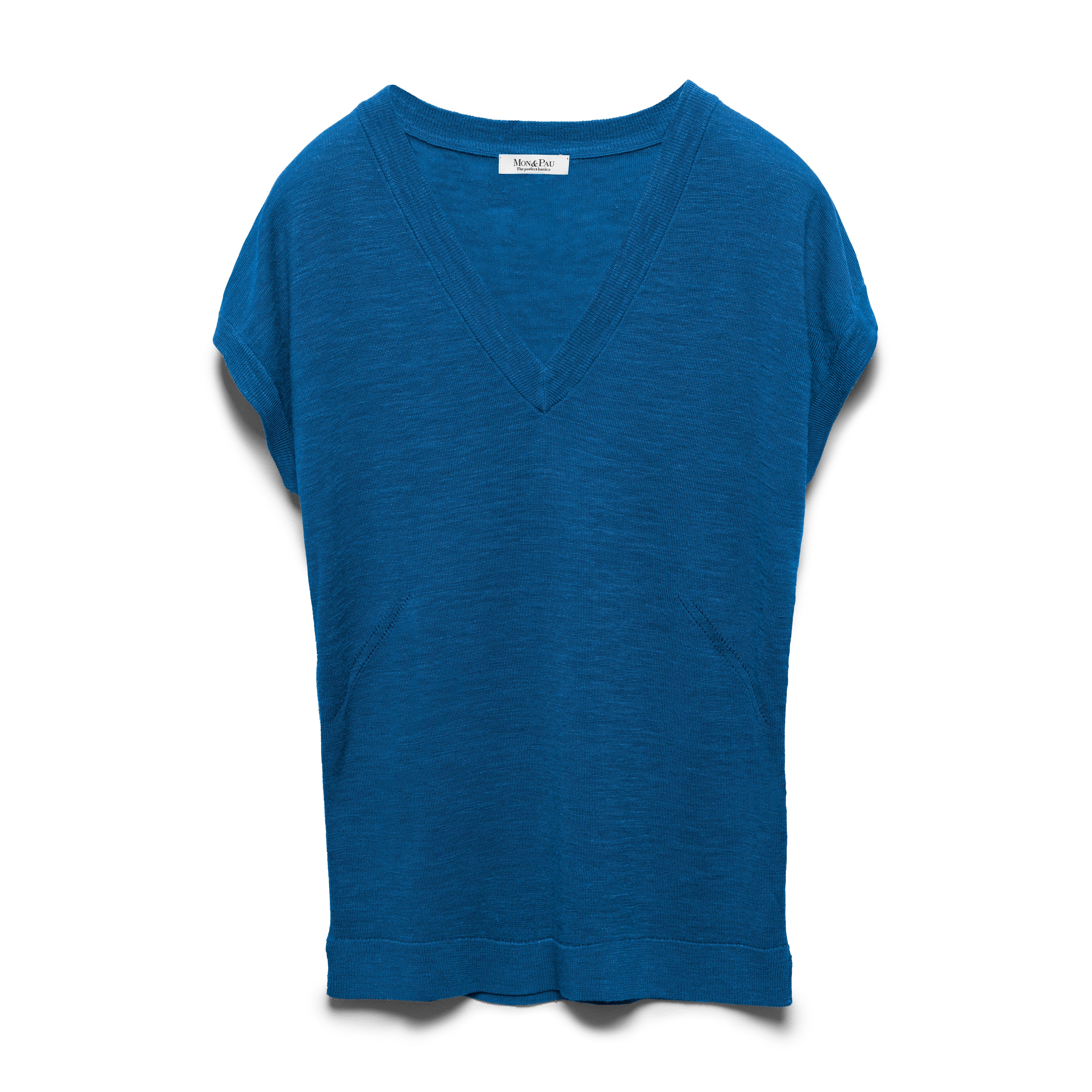 SLEEVELESS DEEP SEA LINEN