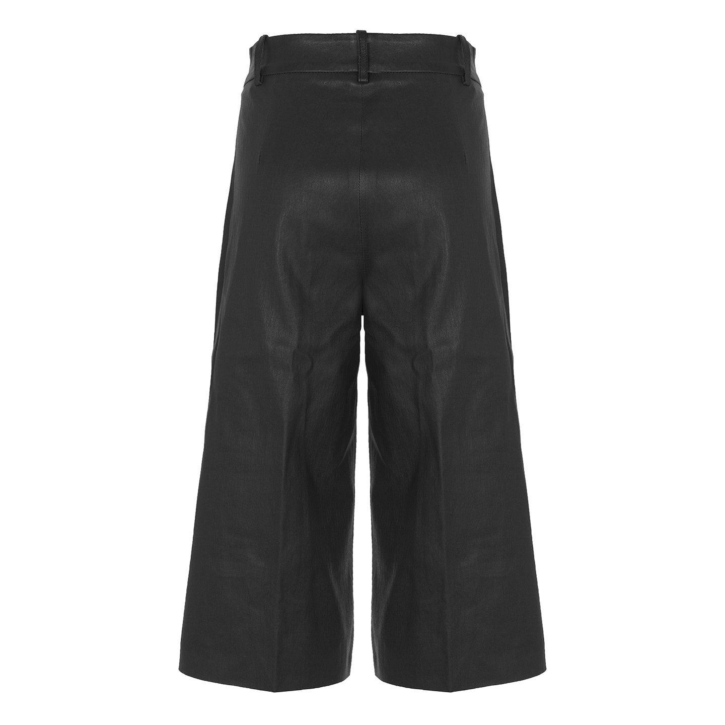 LAUREN BERMUDA BLACK LEATHER