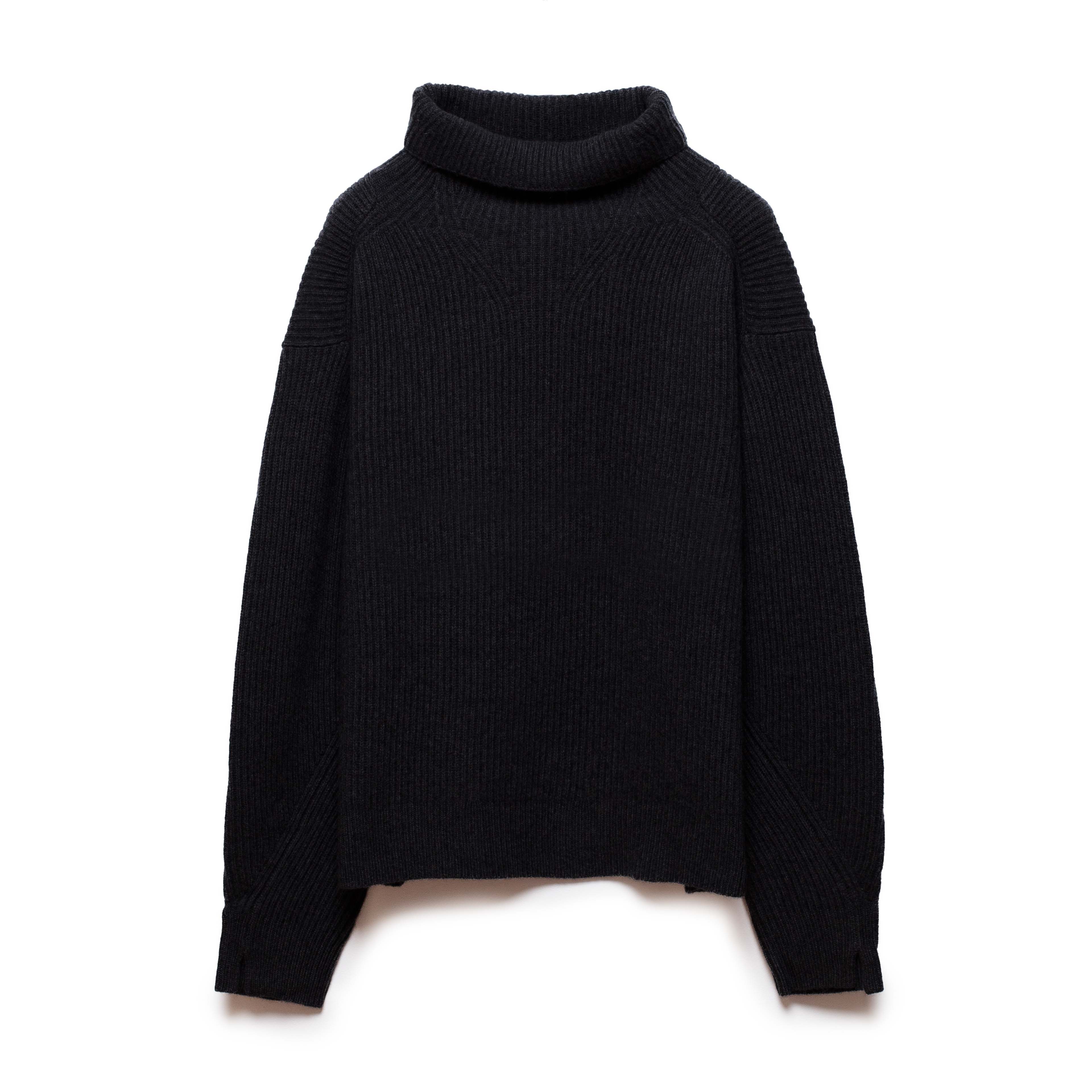 TURTLENECK SWEATER BLACK CASHMERE