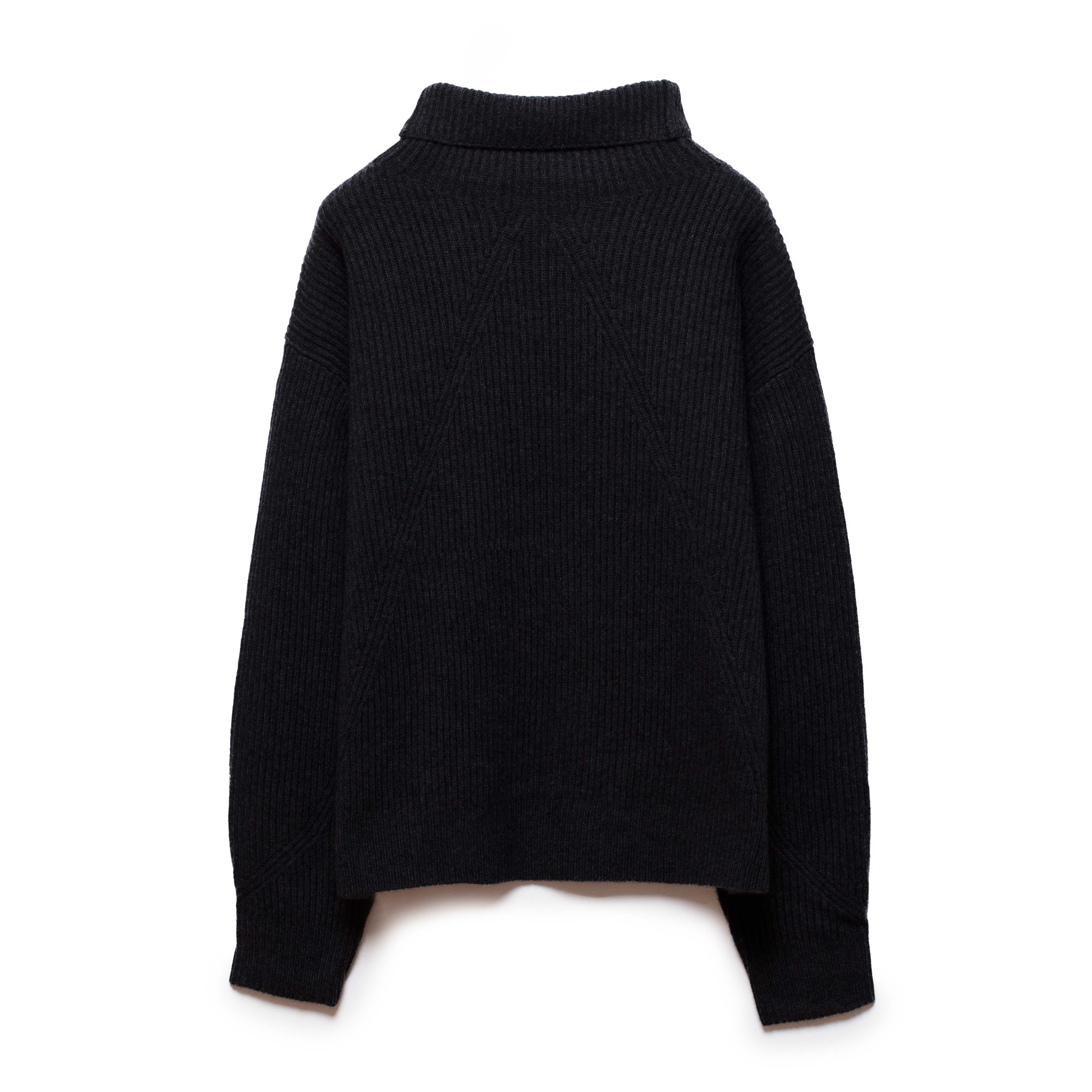 TURTLENECK SWEATER BLACK CASHMERE