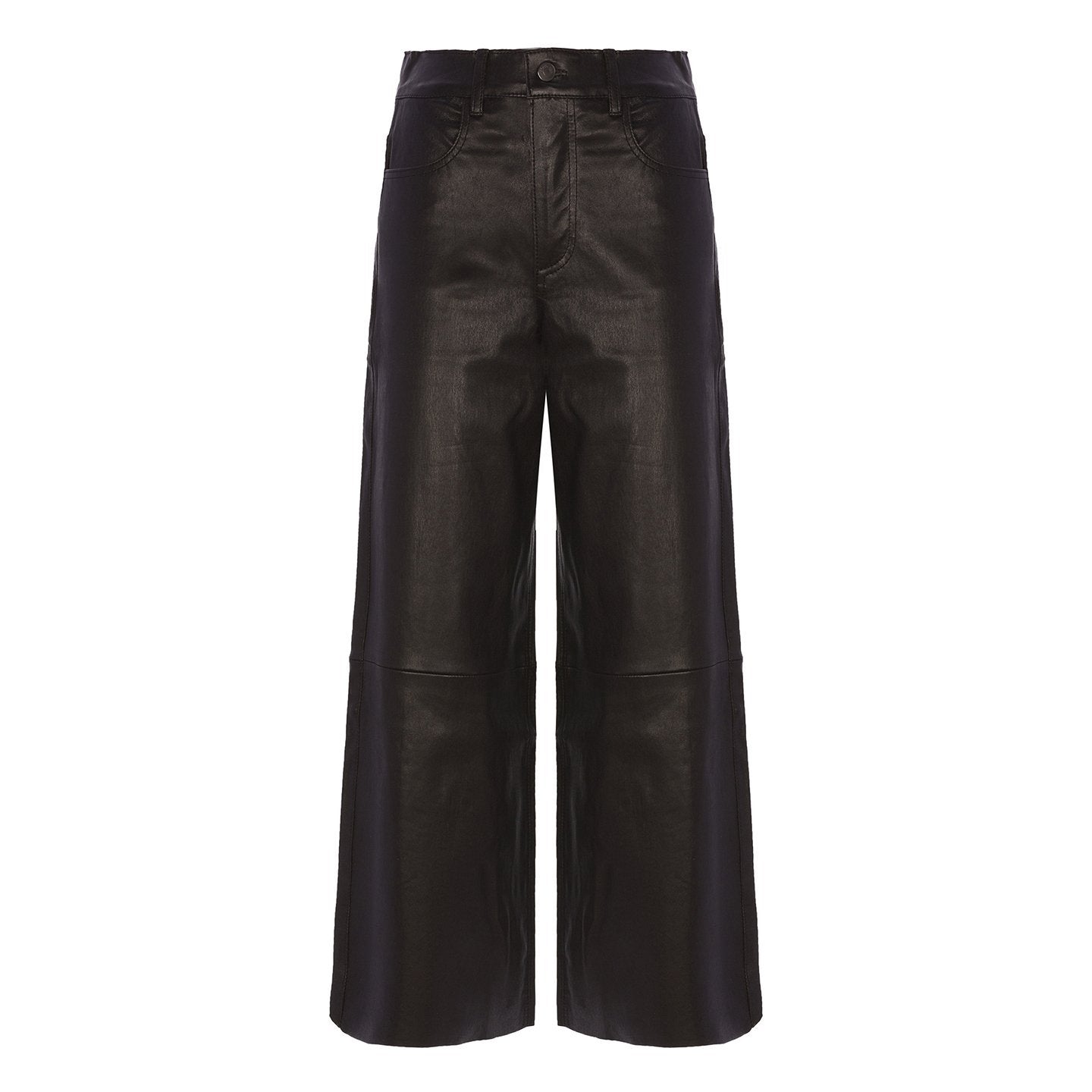 Lola Black Leather Trousers