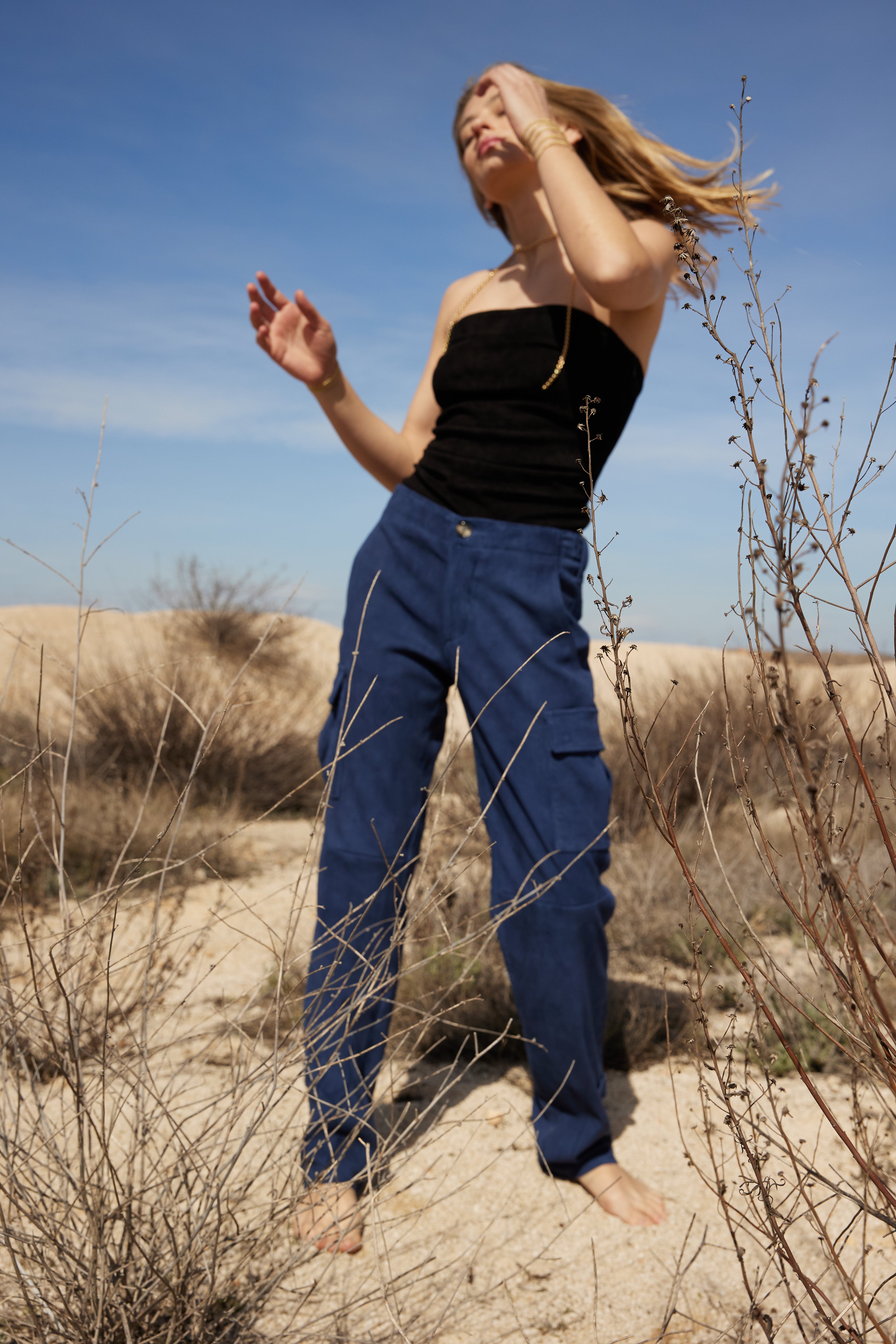 TUBE TOP BLACK SUEDE
