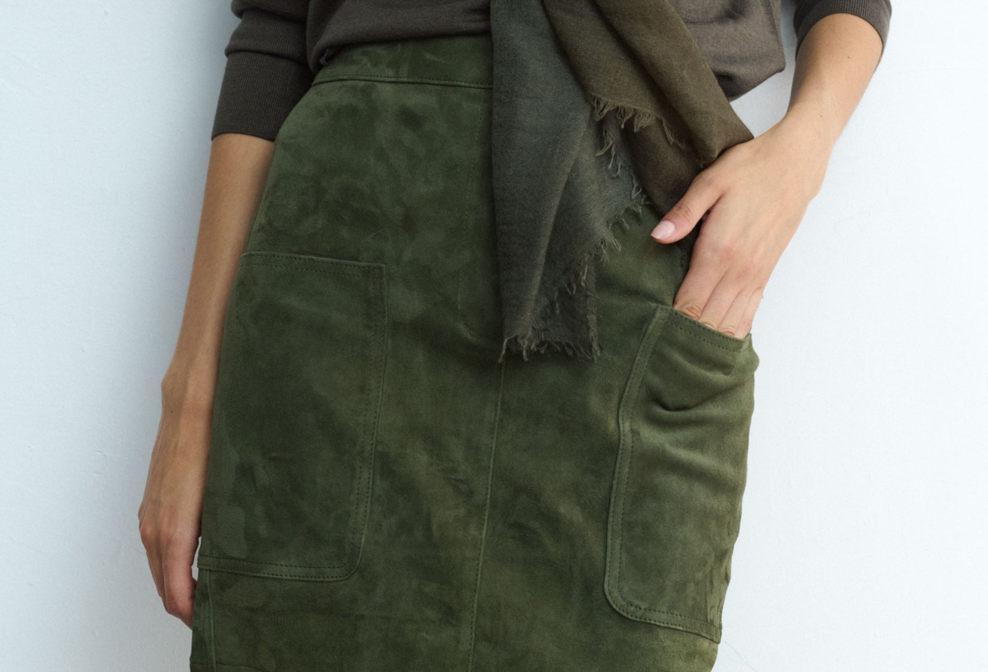 Suede Skirt