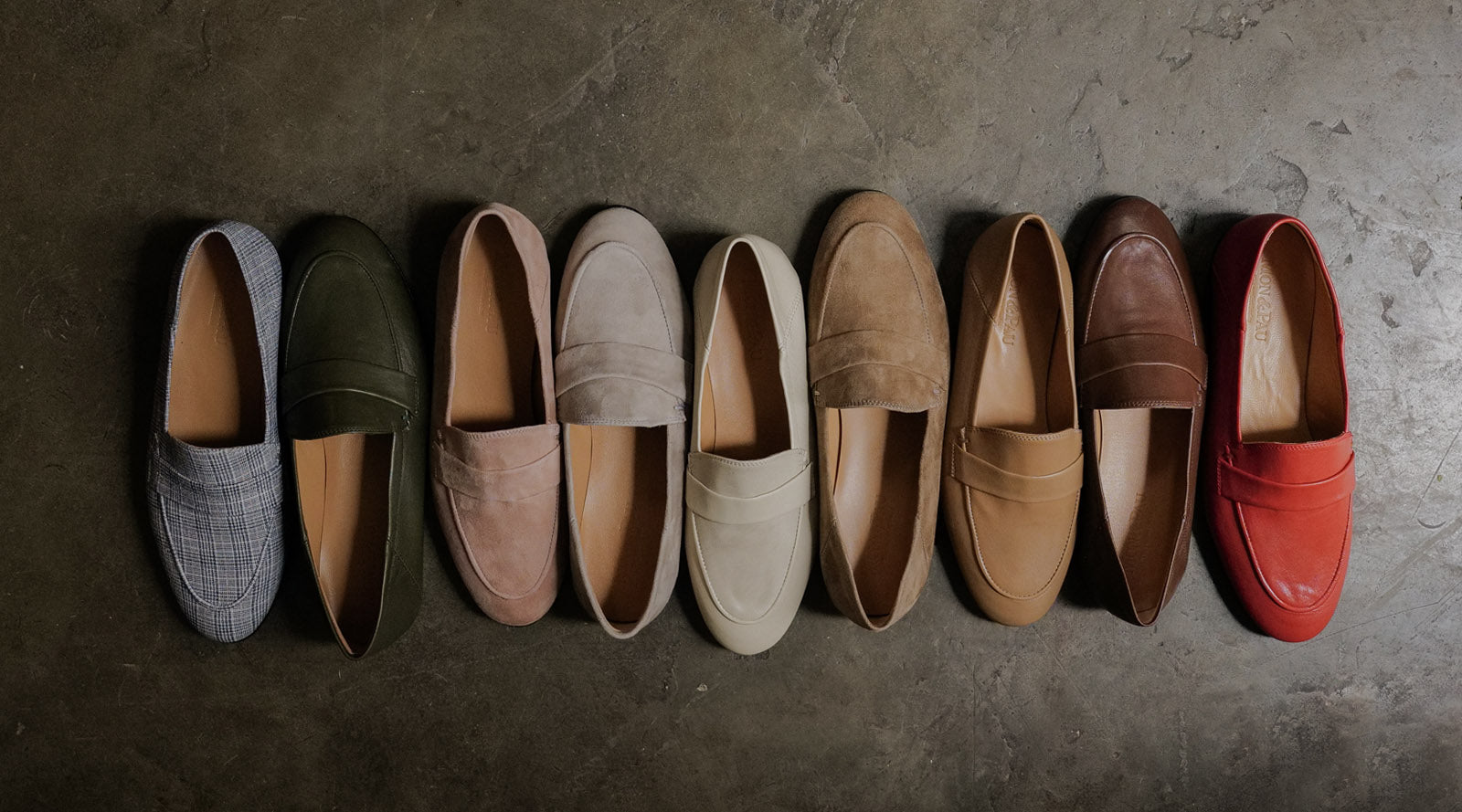 Women's leather shoes and loafers by MON&PAU. Sustainable shoes made of leather leftovers