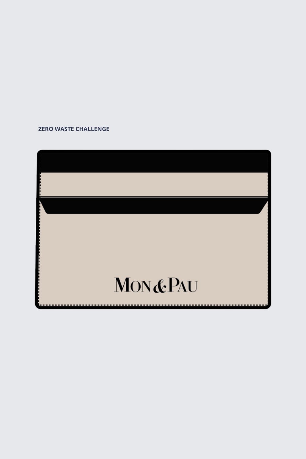 WALLET COMBO BONE&BLACK LEATHER