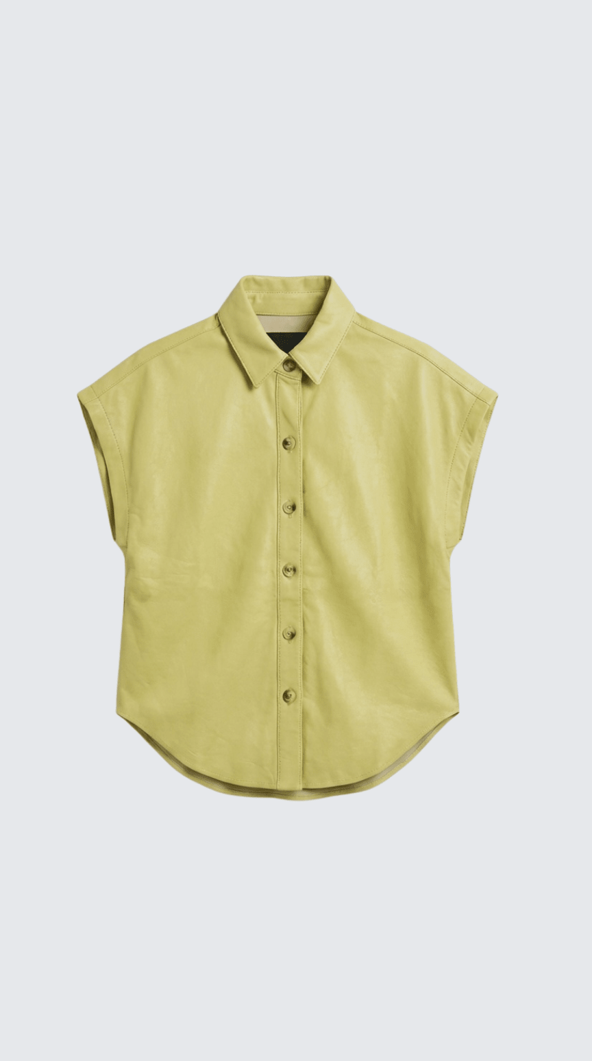 PAU SHIRT LEMONADE LEATHER