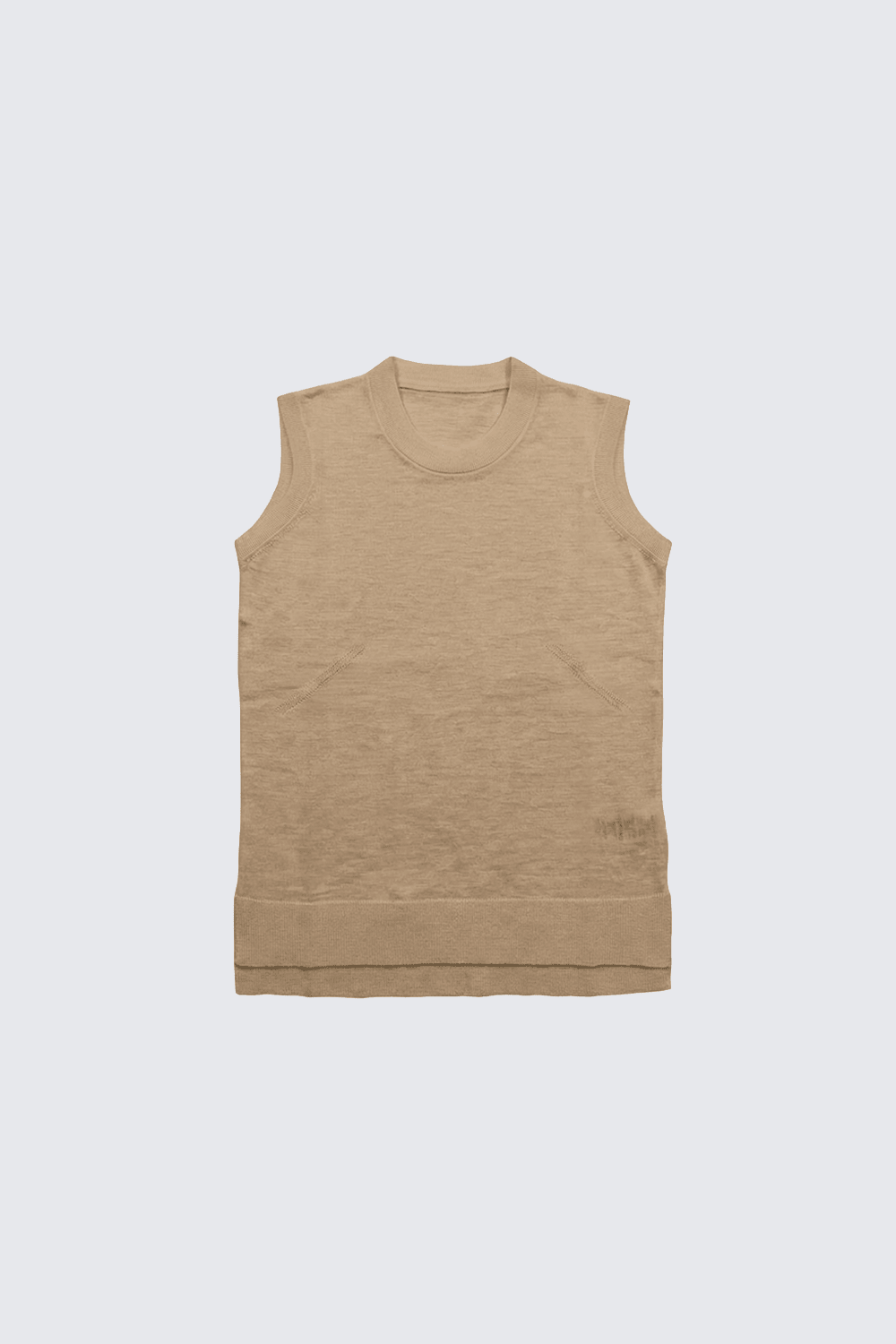 SLEEVELESS T-SHIRT PEANUT BUTTER