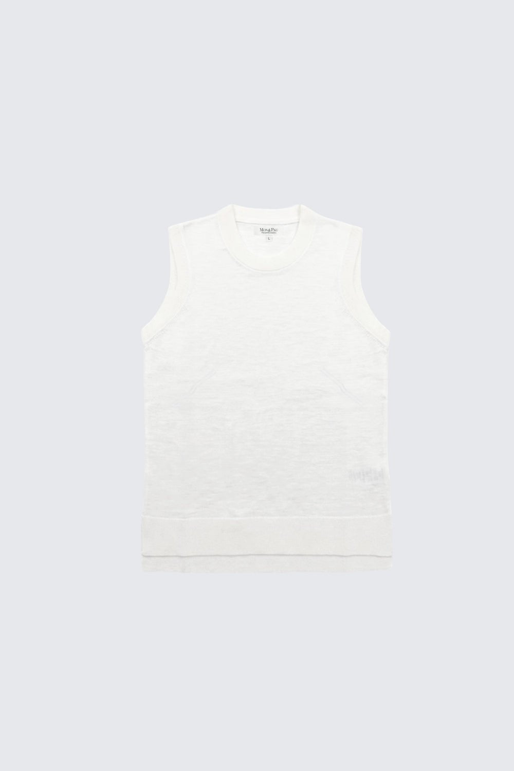 SLEEVELESS T-SHIRT WHITE