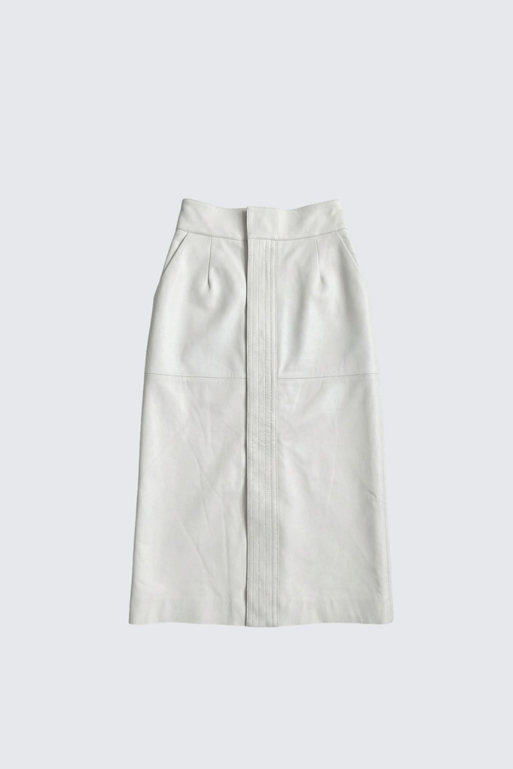 GALA SKIRT WHITE LEATHER