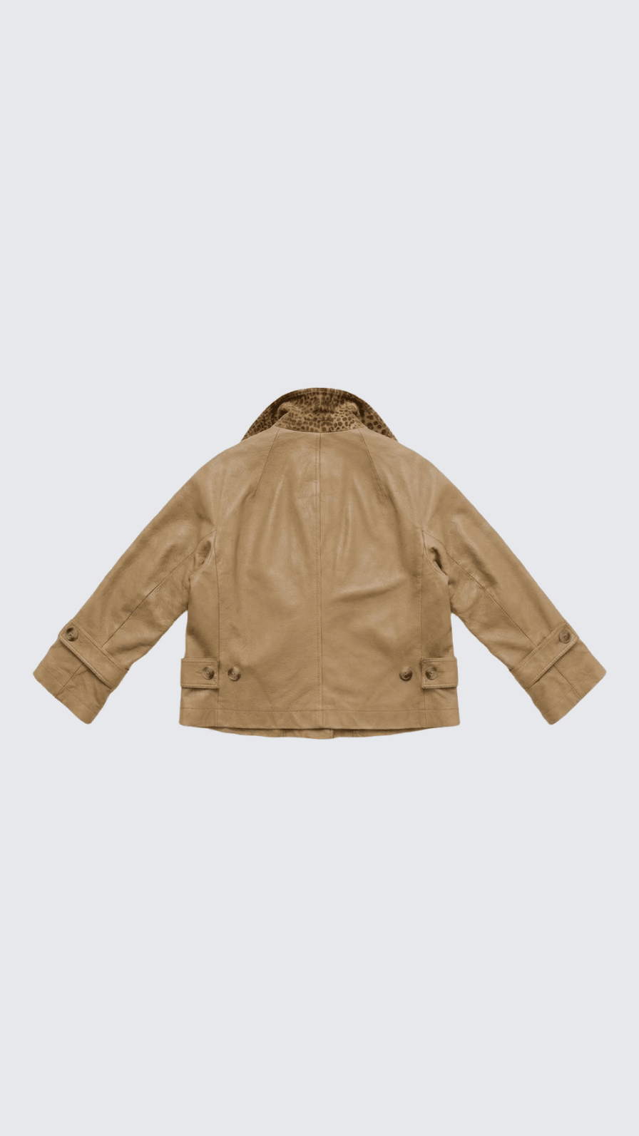 CHAQUETA TRENCH DE PIEL BEIGE KATE