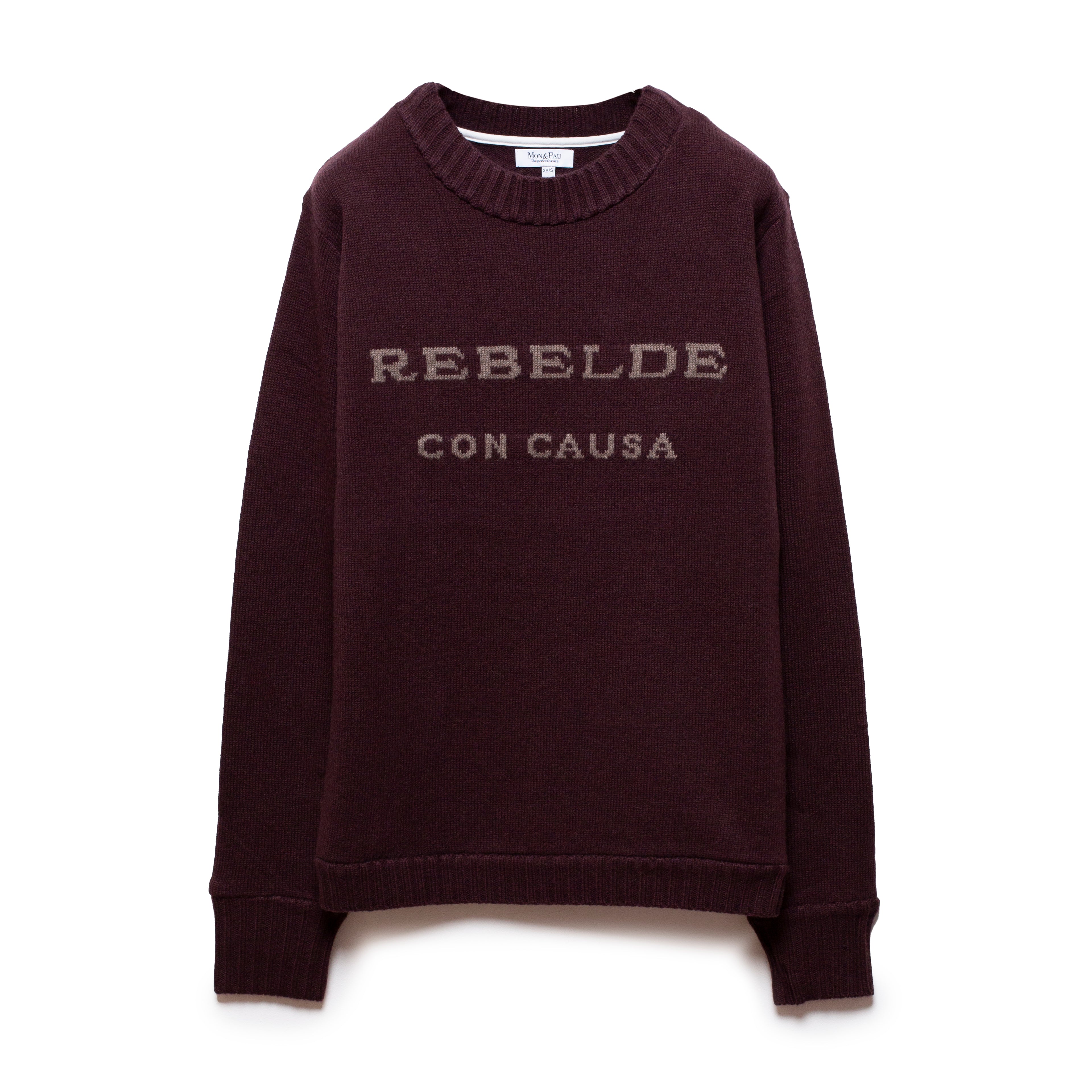 "Rebelde con Causa" Sweater Bordeaux