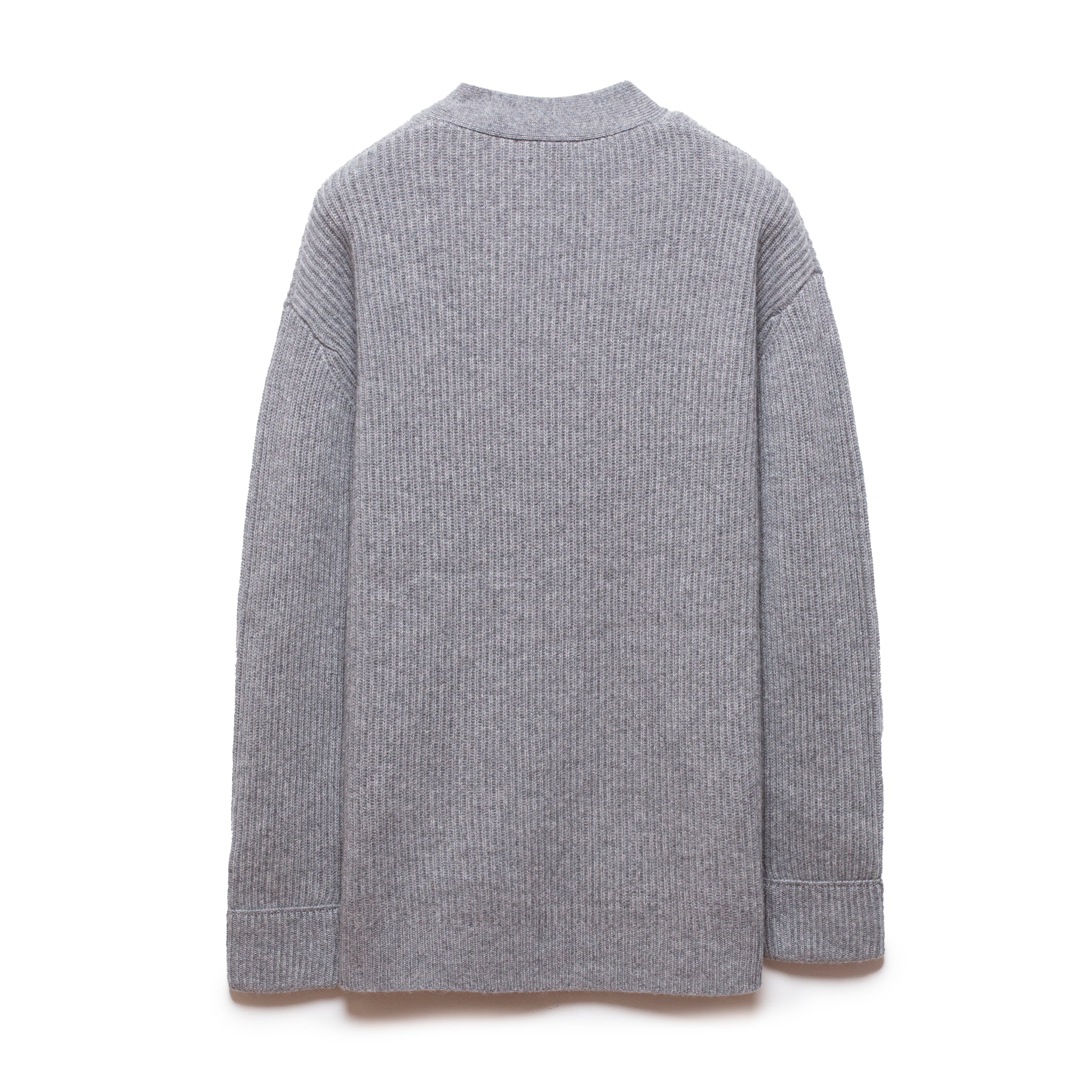 Gray Cardigan Cashmere and Wool