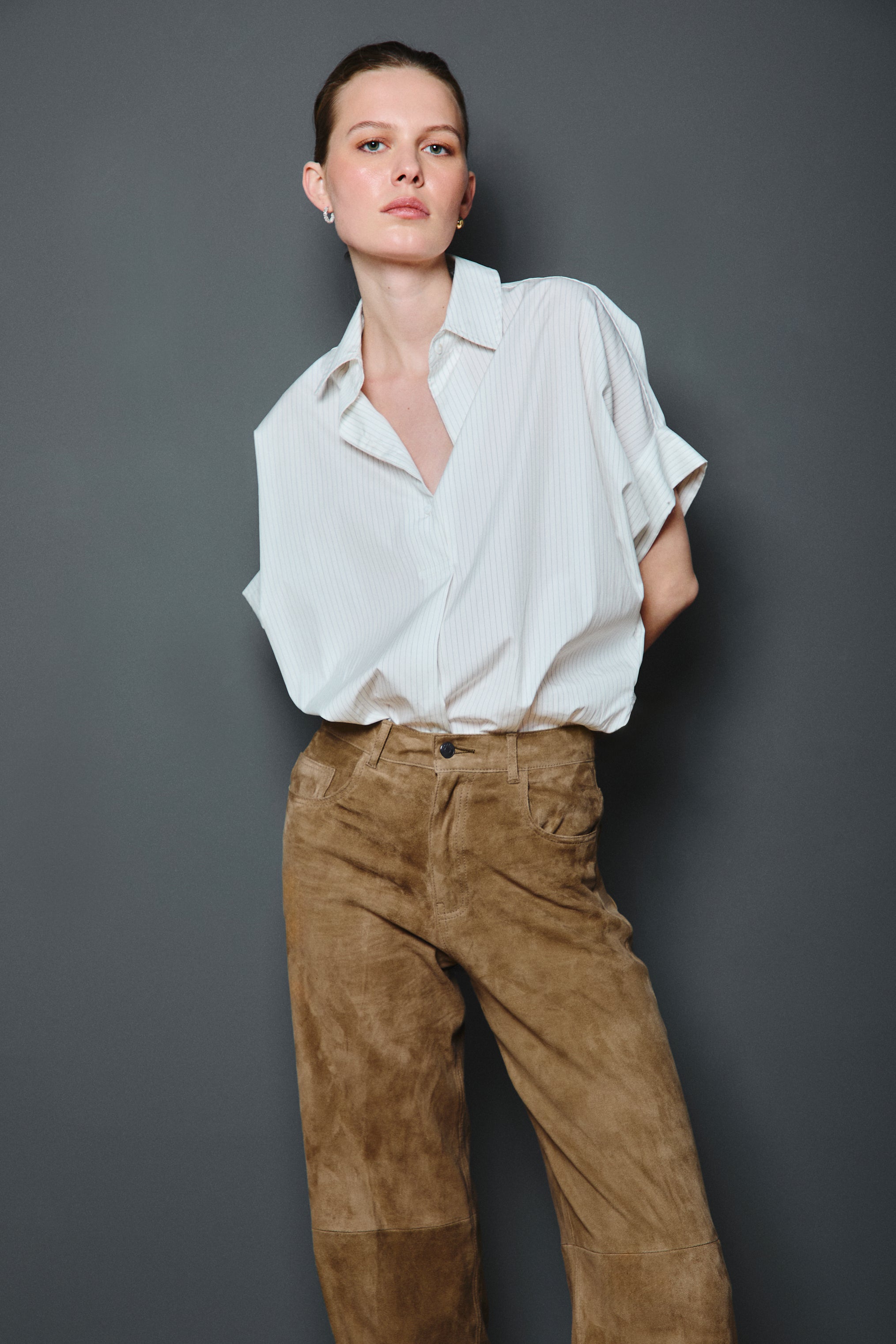 LOLA PANTS LONDON FOG SUEDE