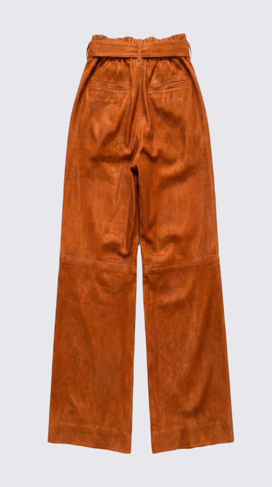 LUZ PANT SUN ORANGE SUEDE