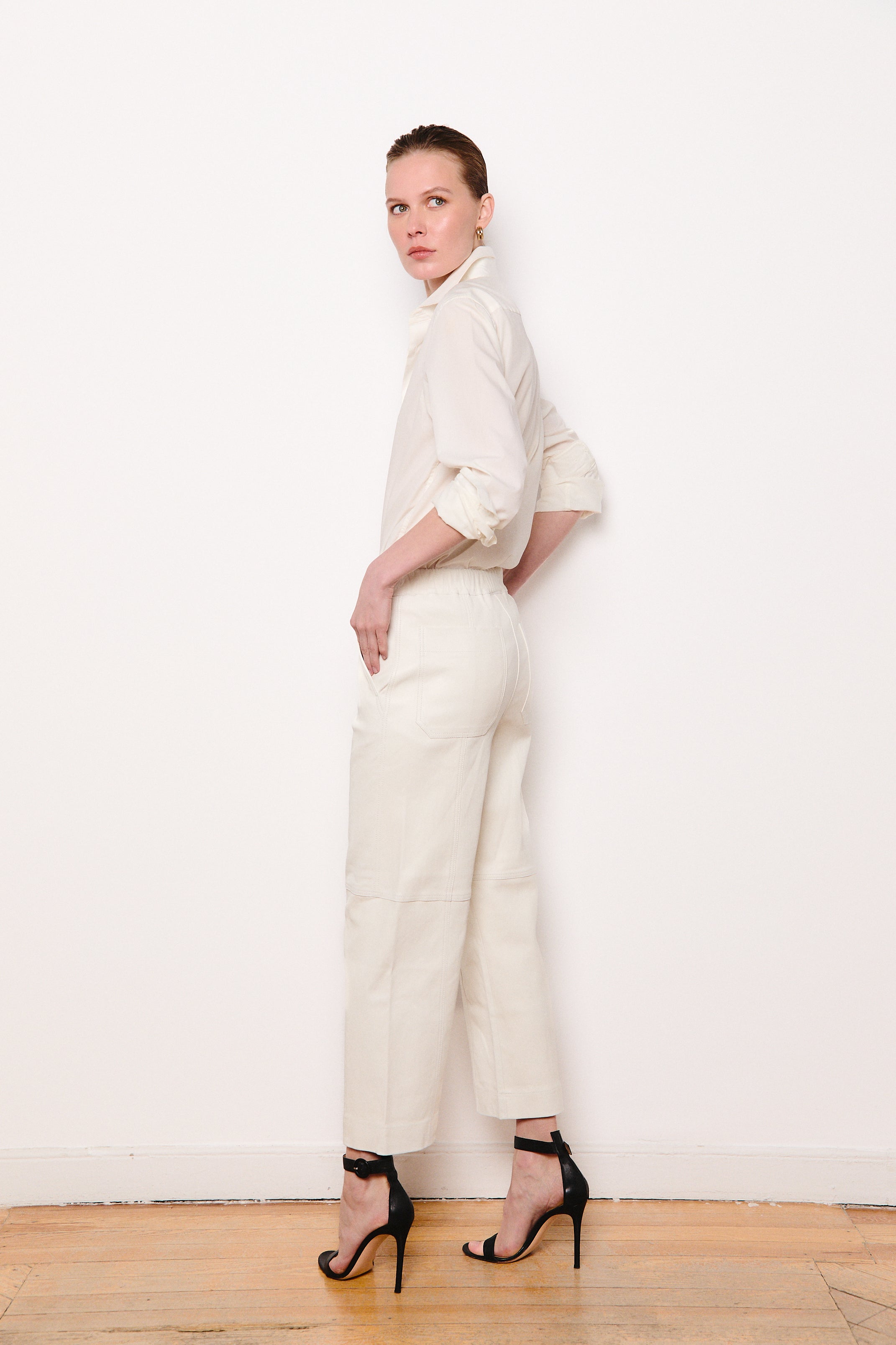 MARA PANT WHITE LEATHER
