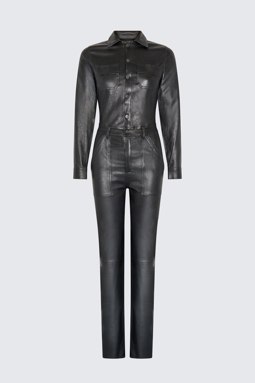 JACK JUMPSUIT BLACK LEATHER