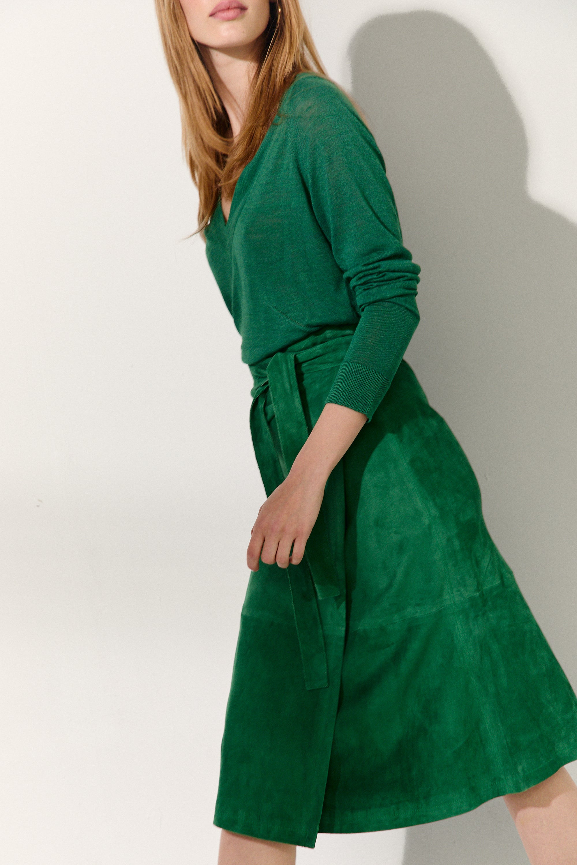 LONGSL T-SHIRT PEACOCK GREEN