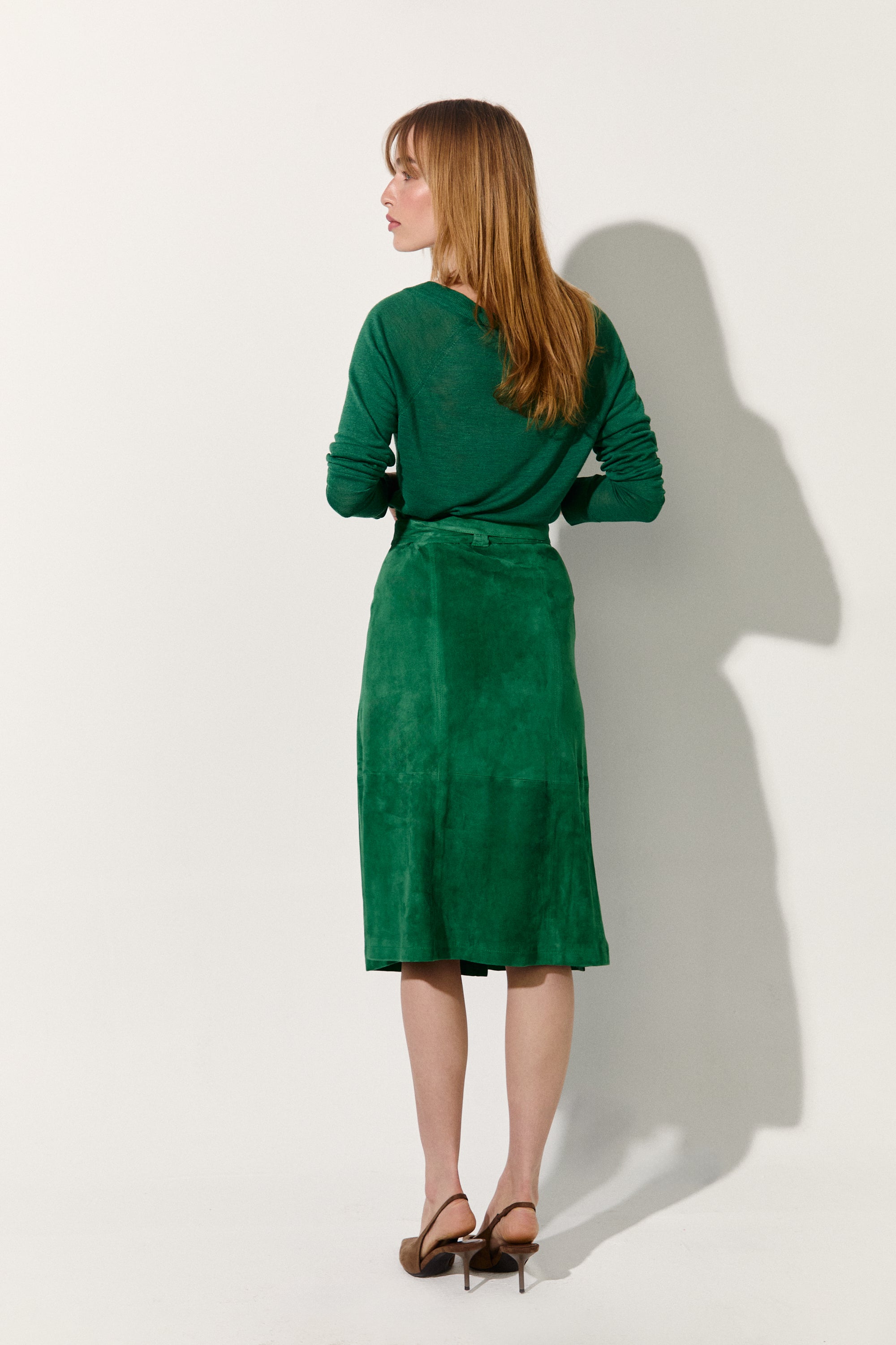 LONGSL T-SHIRT PEACOCK GREEN