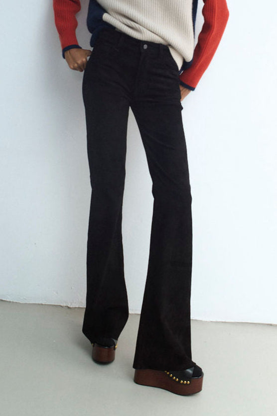 FLARE BLACK SUEDE