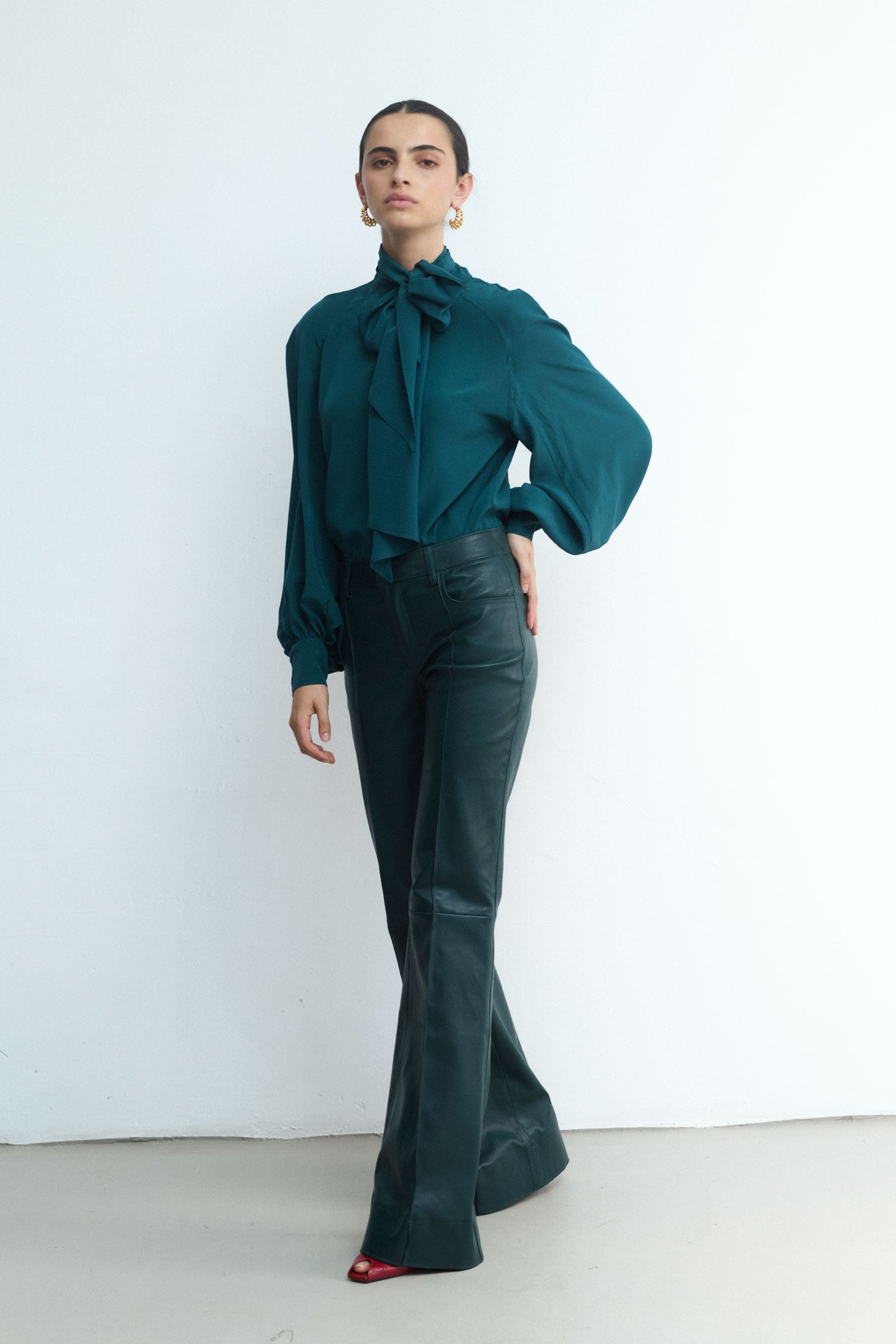 FEDERICA MALACHITE LEATHER