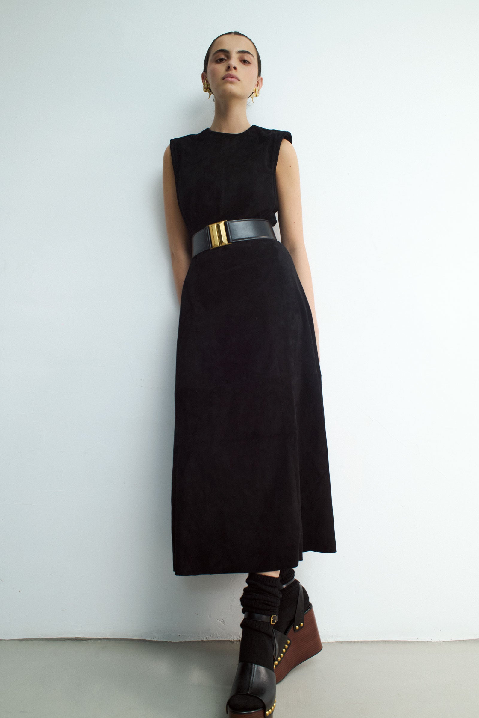 VIVIANA BLACK SUEDE