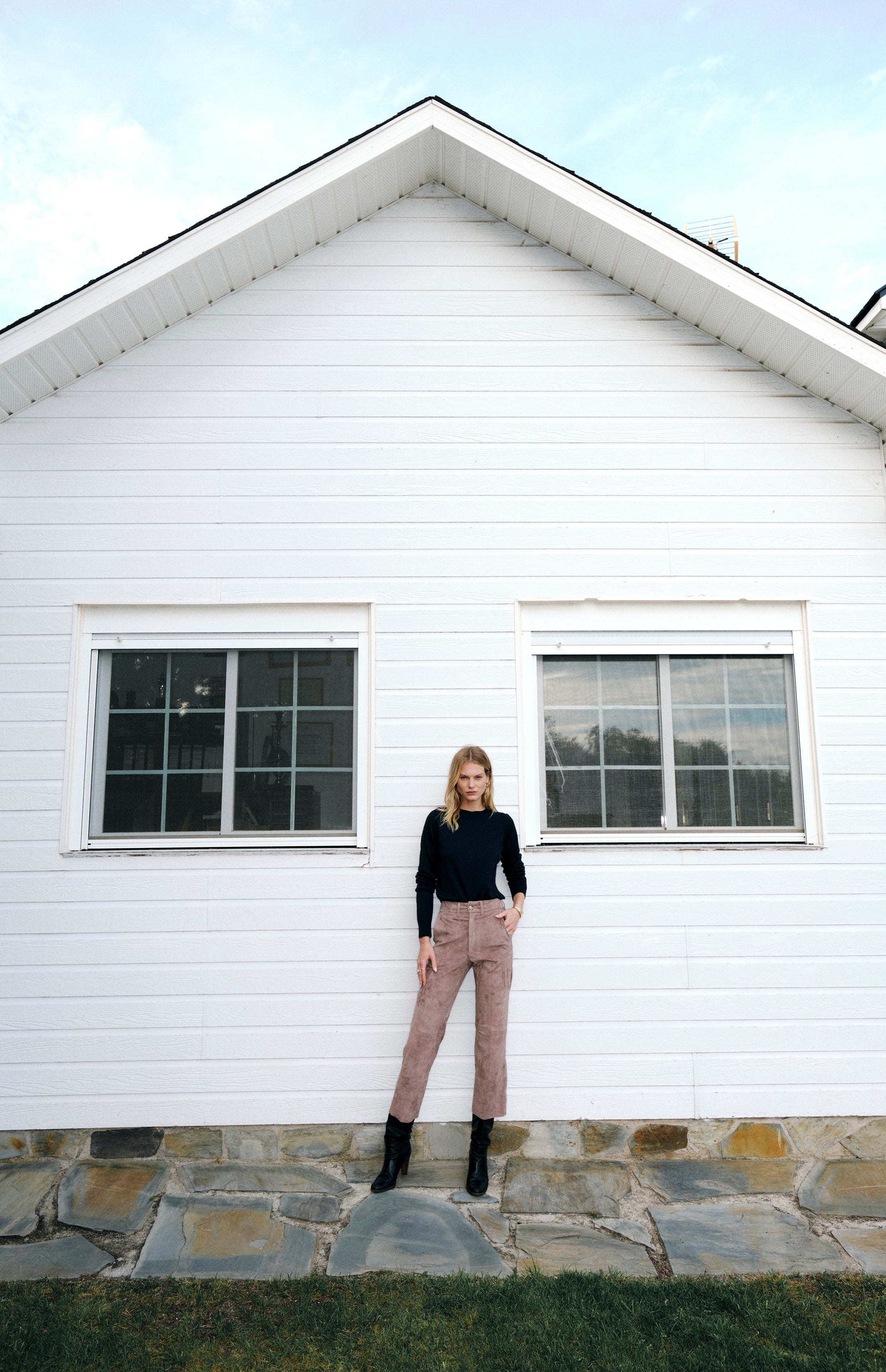 Lauren Pant Mauve Suede