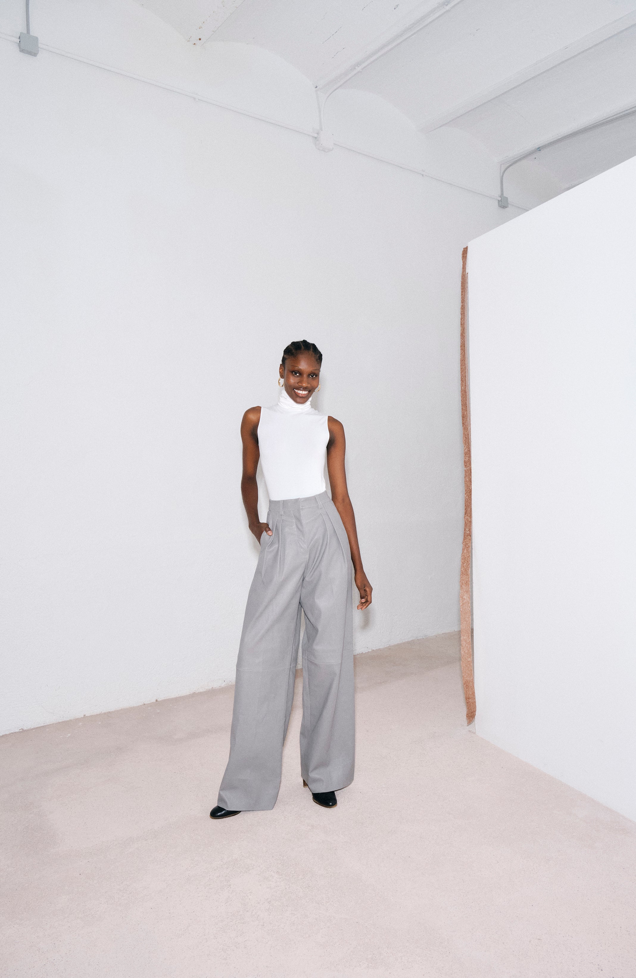 Roberta Pant Glacier Gray Plongé