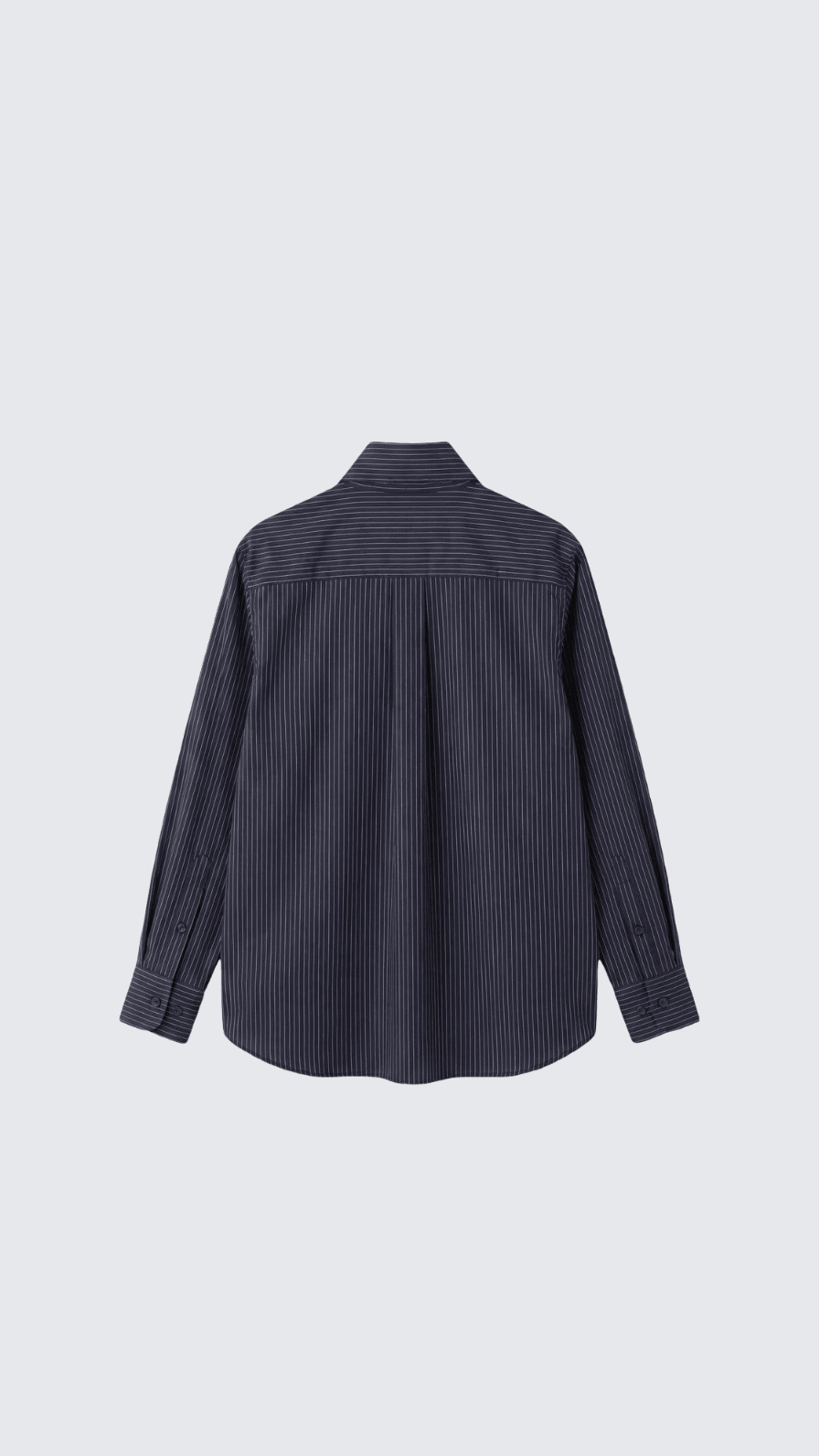 DIANE NAVY/WHITE PINSTRIPE SHIRT
