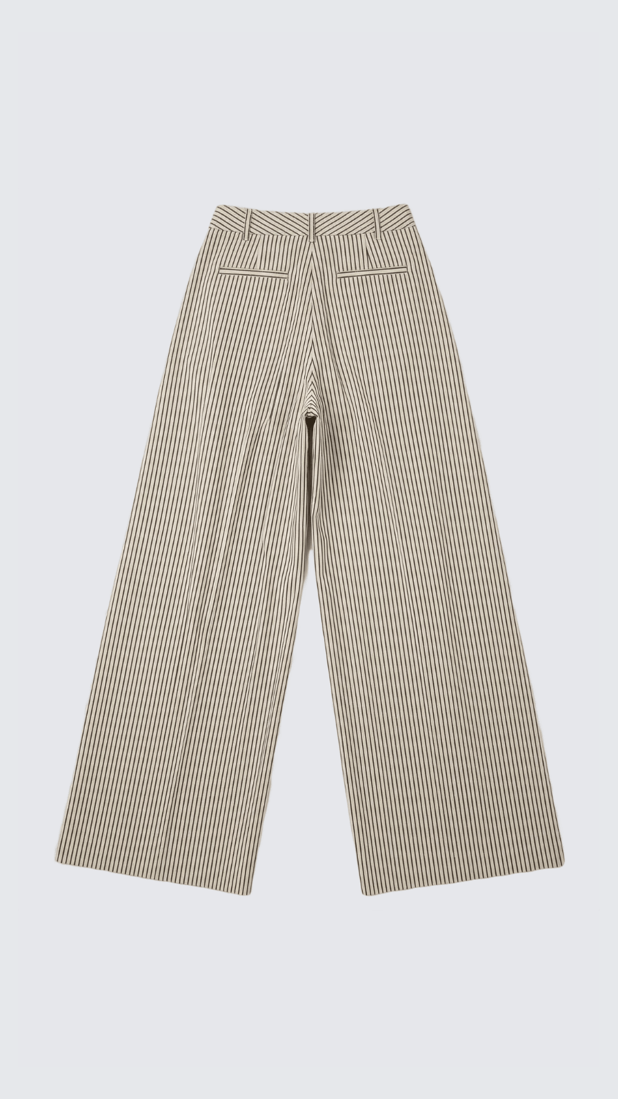 MARGARET OFF/WHITE/BLUE PINSTRIPE PANT