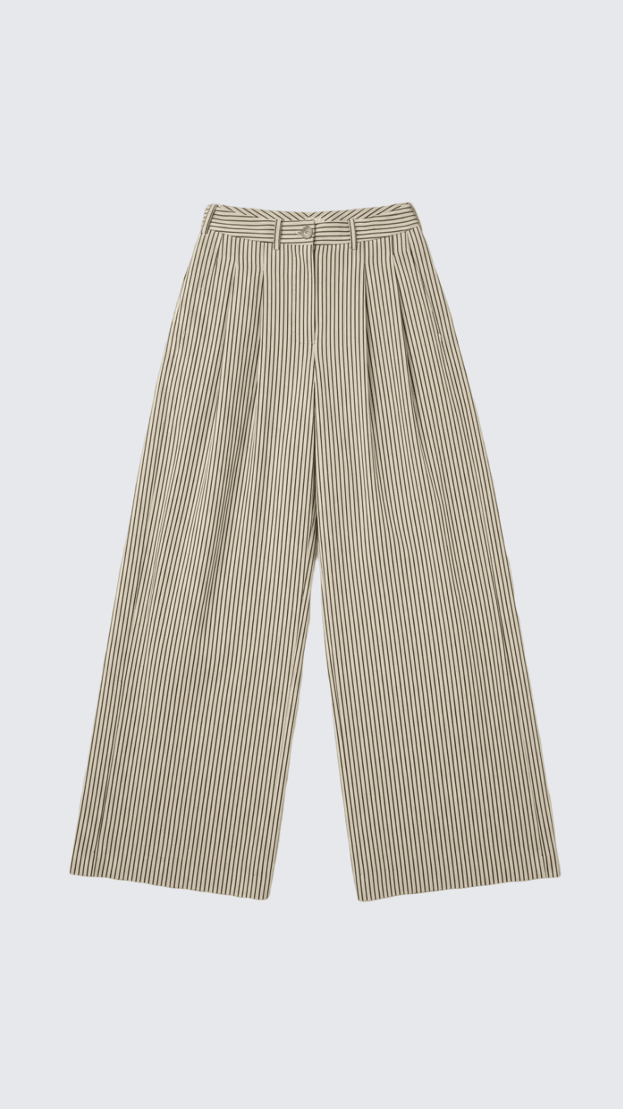 MARGARET OFF/WHITE/BLUE PINSTRIPE PANT
